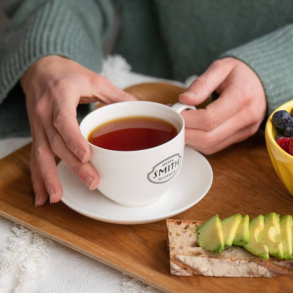 Smith Teamaker | British Brunch No. 18 - Assam, Ceylon & China Black Tea | Sugar-Free, Non-Gmo, Plant Based Caffeinated Full Leaf English Breakfast Black Tea (15 Sachets, 1.48Oz Each)