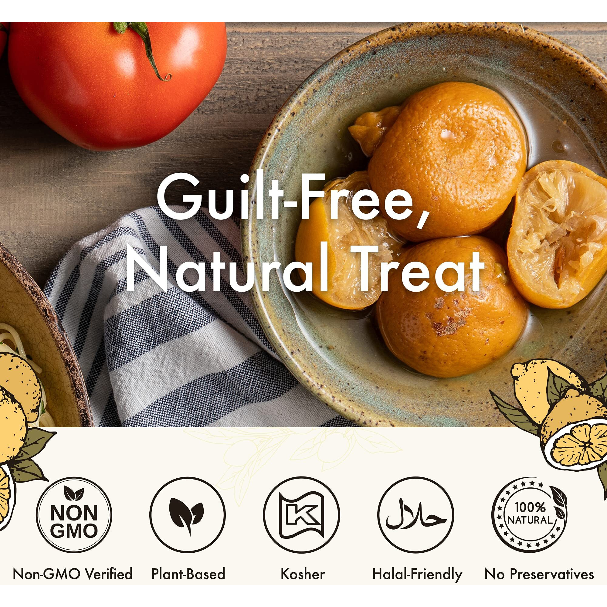 Casablanca Market Preserved Lemon Puree All Natural Beldi Moroccan Preserved Lemon Paste Gluten Free Non Gmo Vegan Plant Based - No Preservatives Or Added Sugars (Ebook Included)