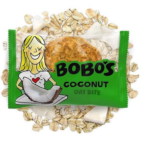 Bobo's Oat Bites, Coconut, 1.3 Oz Bites (30 Pack Box), Gluten Free Whole Grain Snack, Vegan On-The-Go