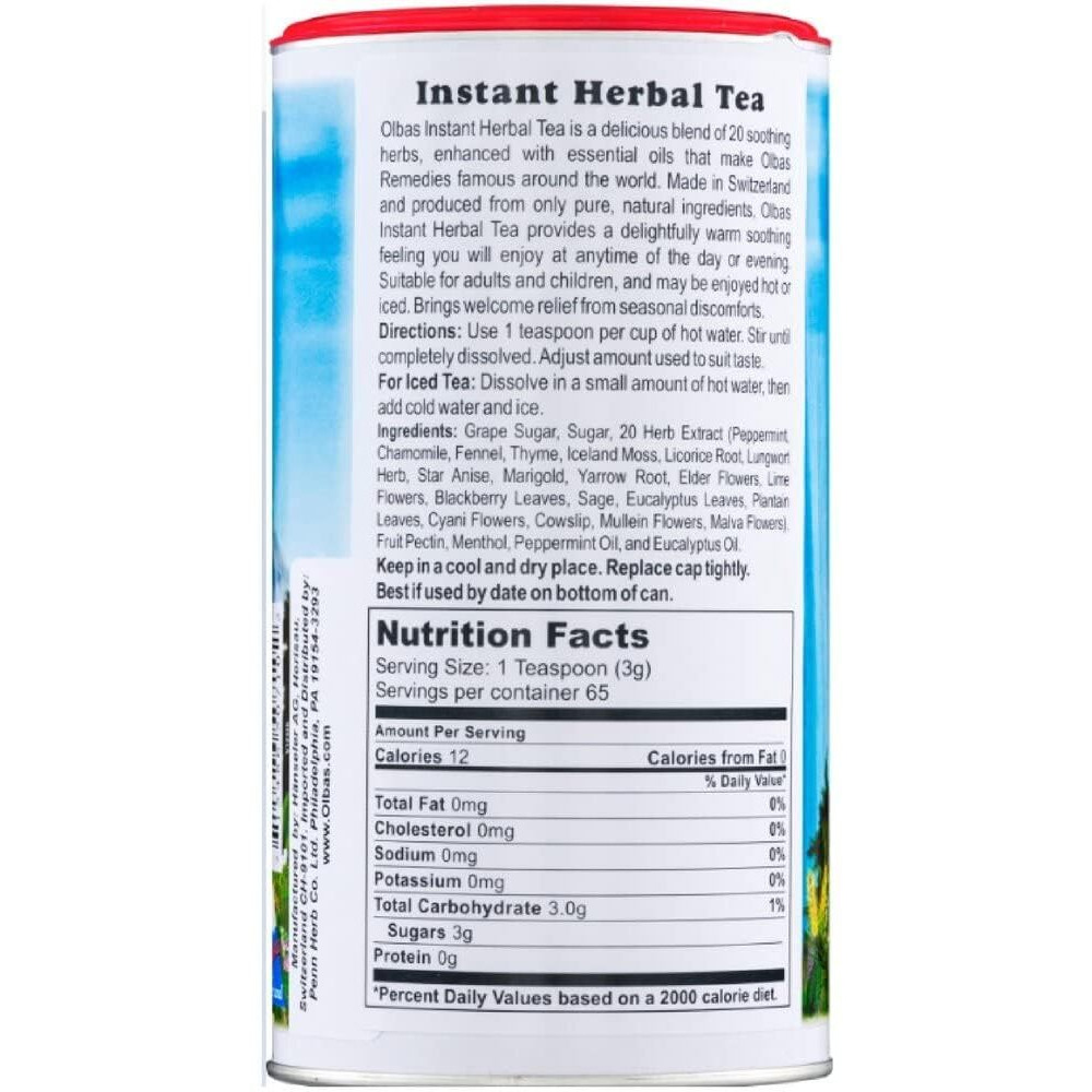 Olbas Herbal Tea, 7 Ounce - 3 Per Case.3
