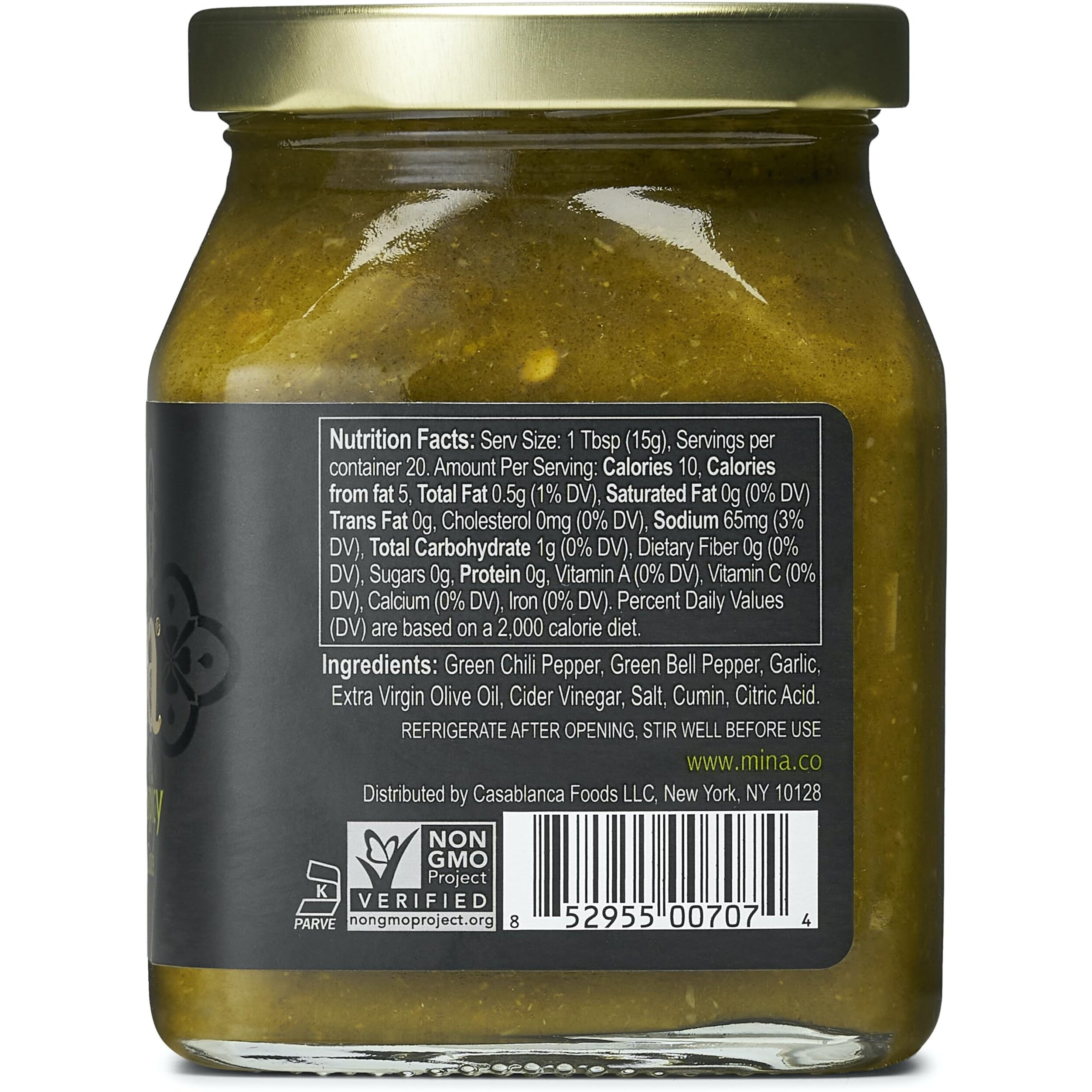 Mina Harissa Green Hot Sauce, 10 Oz, Homestyle Moroccan Green Chili Garlic Sauce, Your New Salsa Verde For Spicing Up Any Dish, Harissa Sauce Perfect For Any Cuisine Or As A Dip & Spread