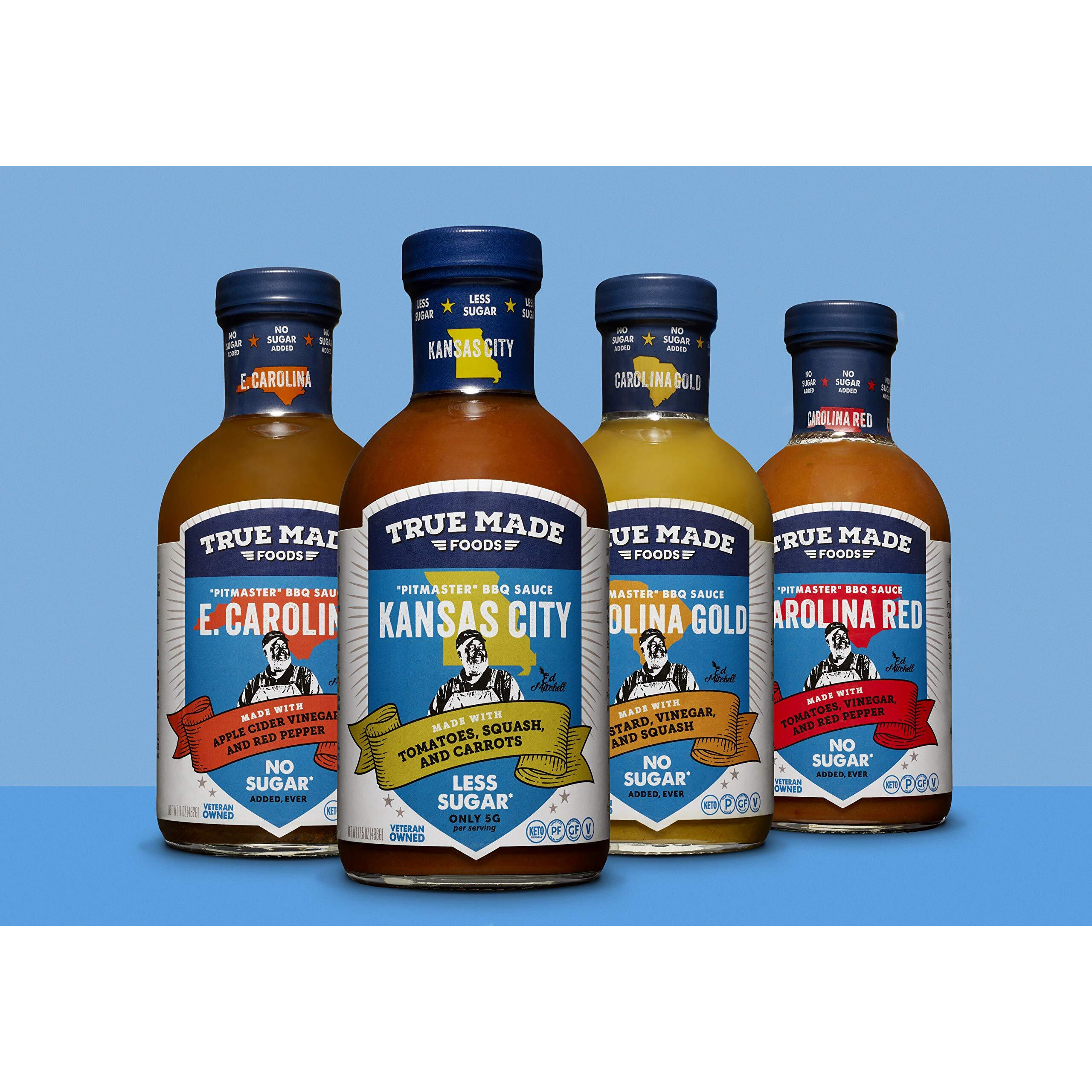 True Made Foods Vegetable Bbq Sauce, Low Sugar, 18 Oz