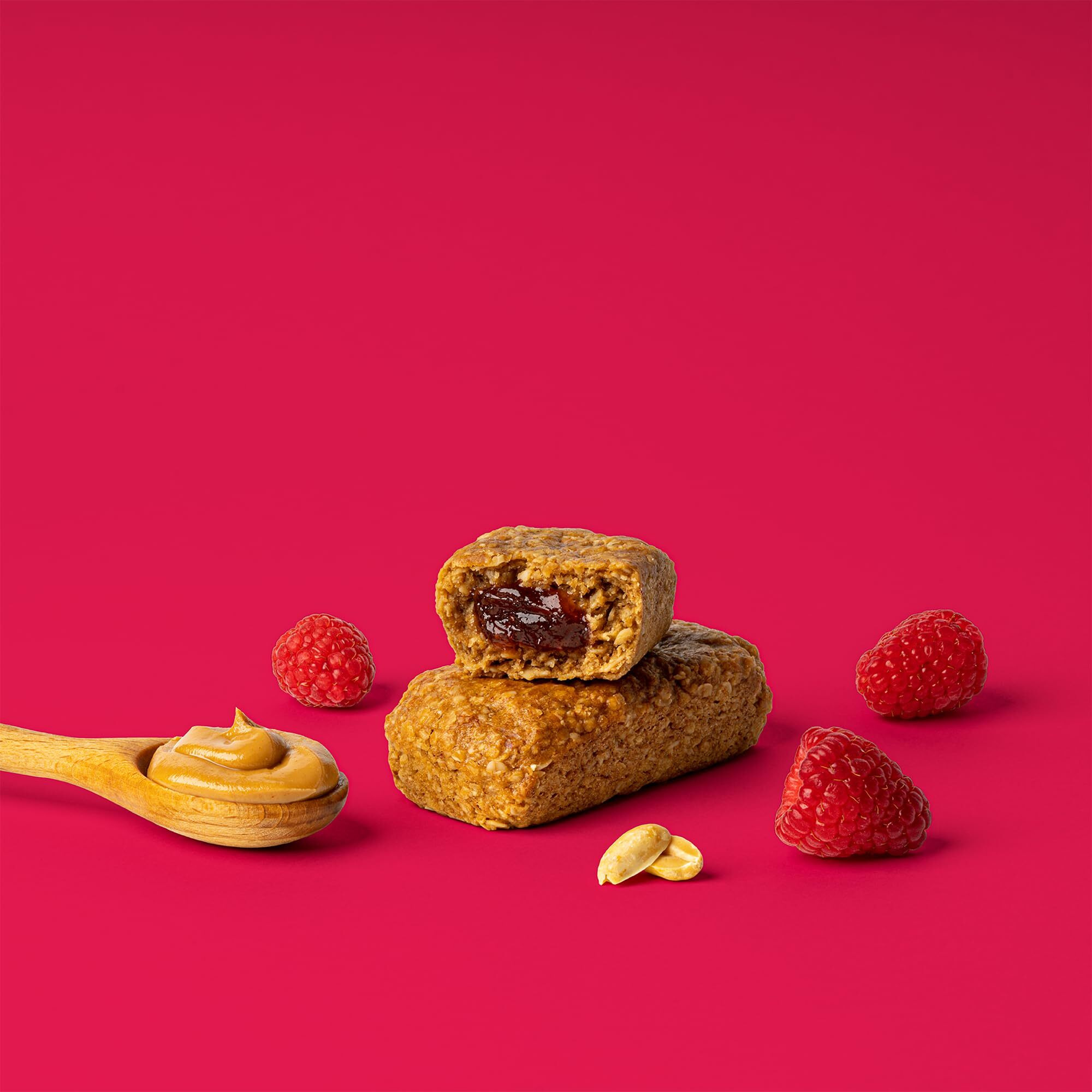 Bobo's Oat Stuff'D Bars (Peanut Butter & Jelly, 12 Pack Of 2.5 Oz Bars) Gluten Free Whole Grain Rolled Oat Bars - Great Tasting Vegan On-The-Go Snack