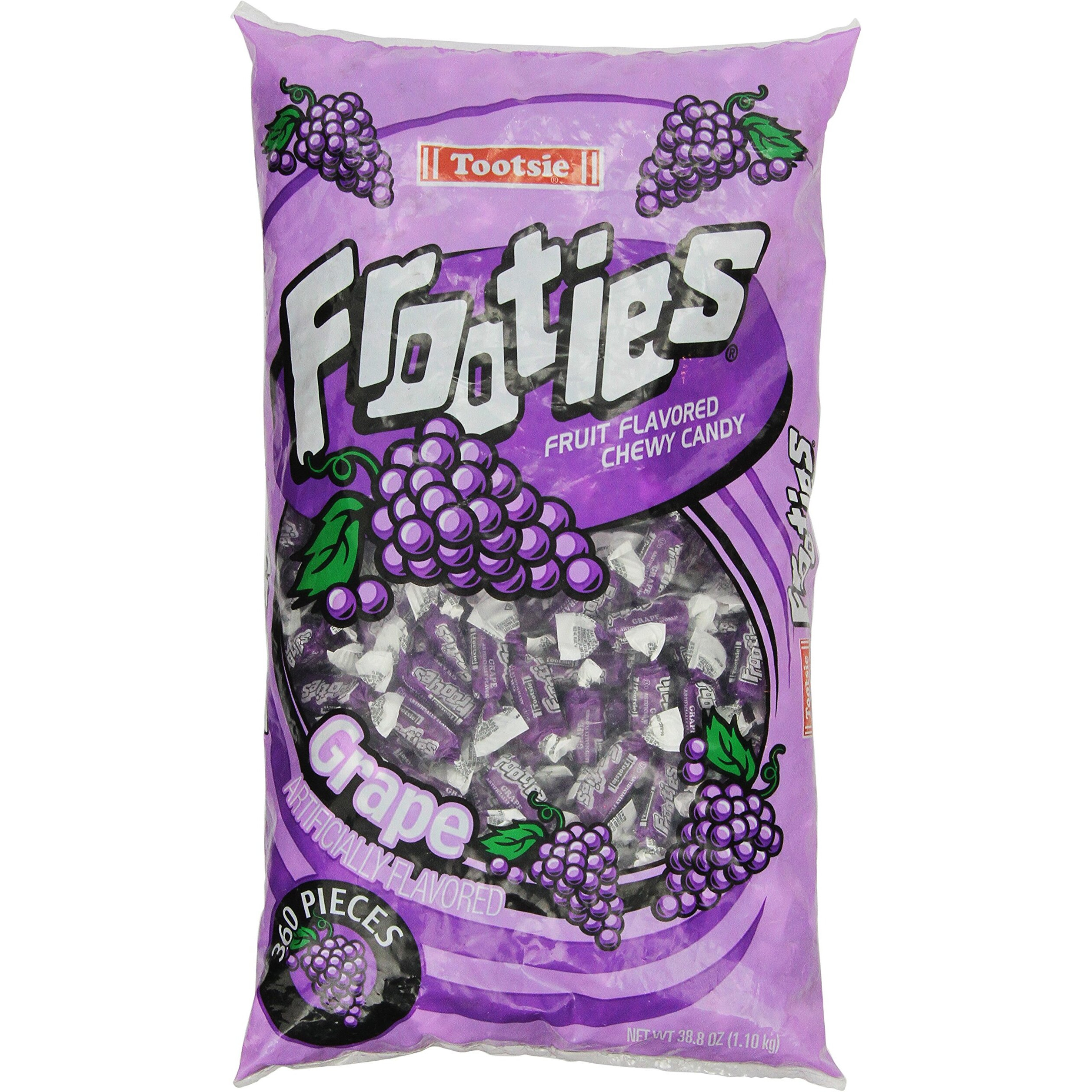 Tootsie Rolls Frooties Grape Candy (360 Count), 38.8Oz