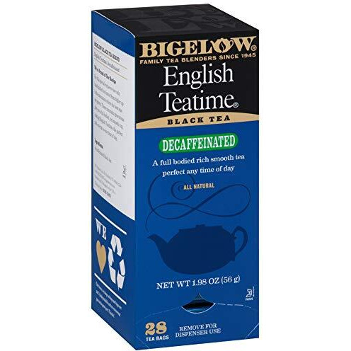 Bigelow Decaffeinated English Teatime Tea 28-Count Boxes (Pack Of 6) Premium Bagged Caffeine-Free Black Tea Antioxidant-Rich All Natural Decaffeinated Tea In Individual Foil-Wrapped Bags6