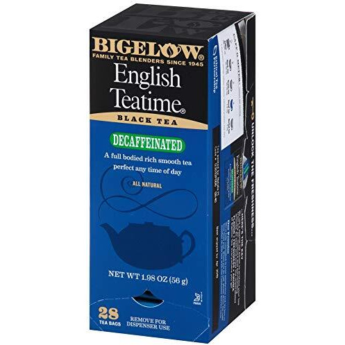 Bigelow Decaffeinated English Teatime Tea 28-Count Boxes (Pack Of 6) Premium Bagged Caffeine-Free Black Tea Antioxidant-Rich All Natural Decaffeinated Tea In Individual Foil-Wrapped Bags6