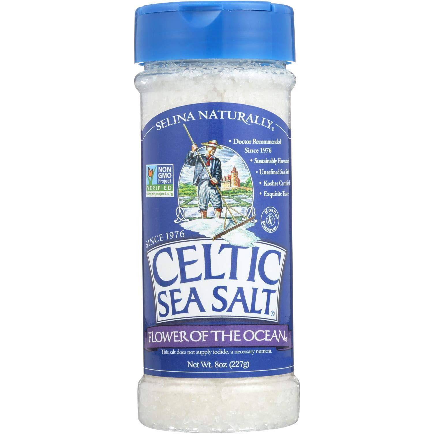 Flower Of The Ocean (Fleur De Sel) Celtic Sea Salt Shaker, 8 Ounce
