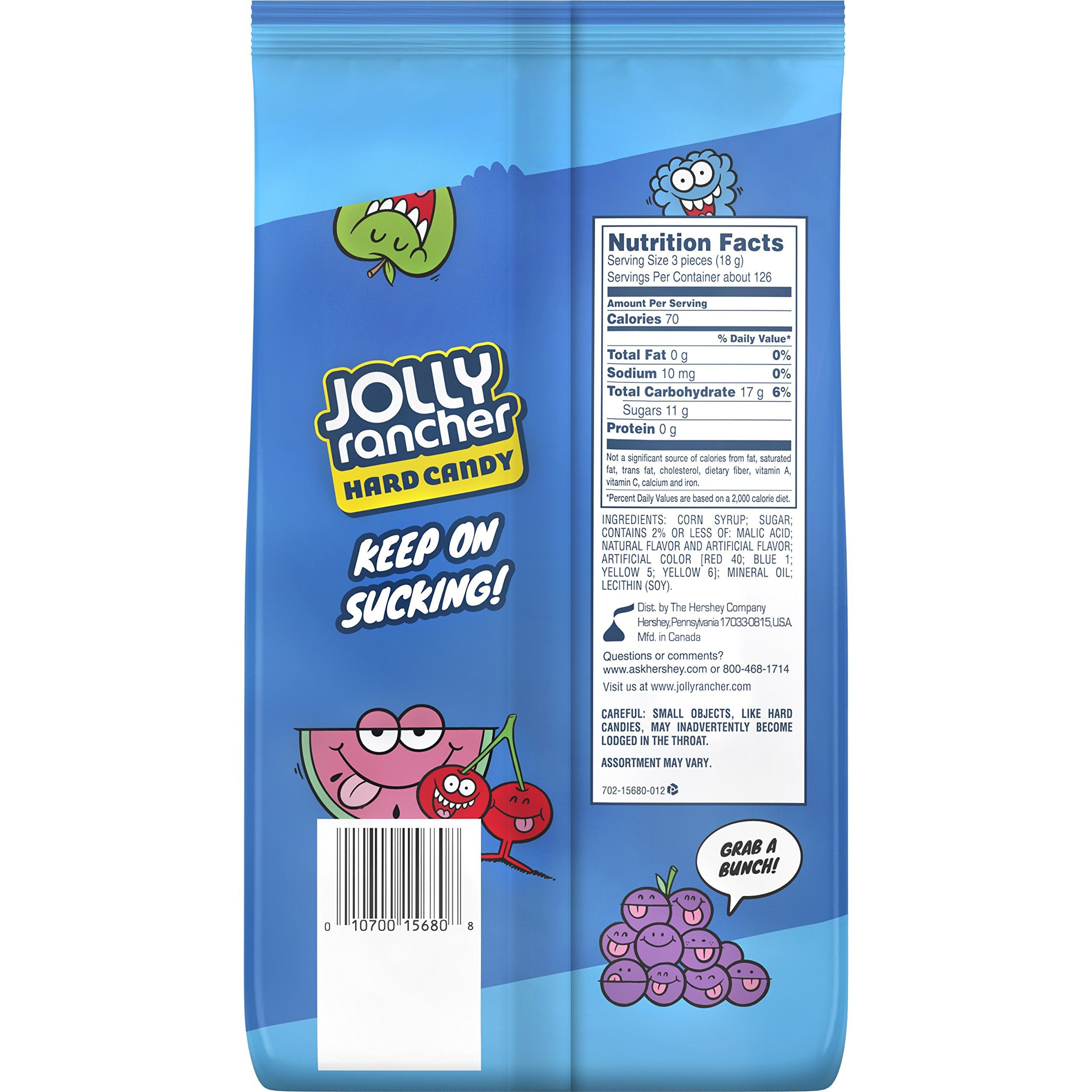 Jolly Rancher Hard Candy, Assorted, 5 Pound Bulk Candy