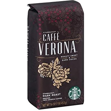 Starbucks Caffe Verona Dark Roast Ground Coffee
