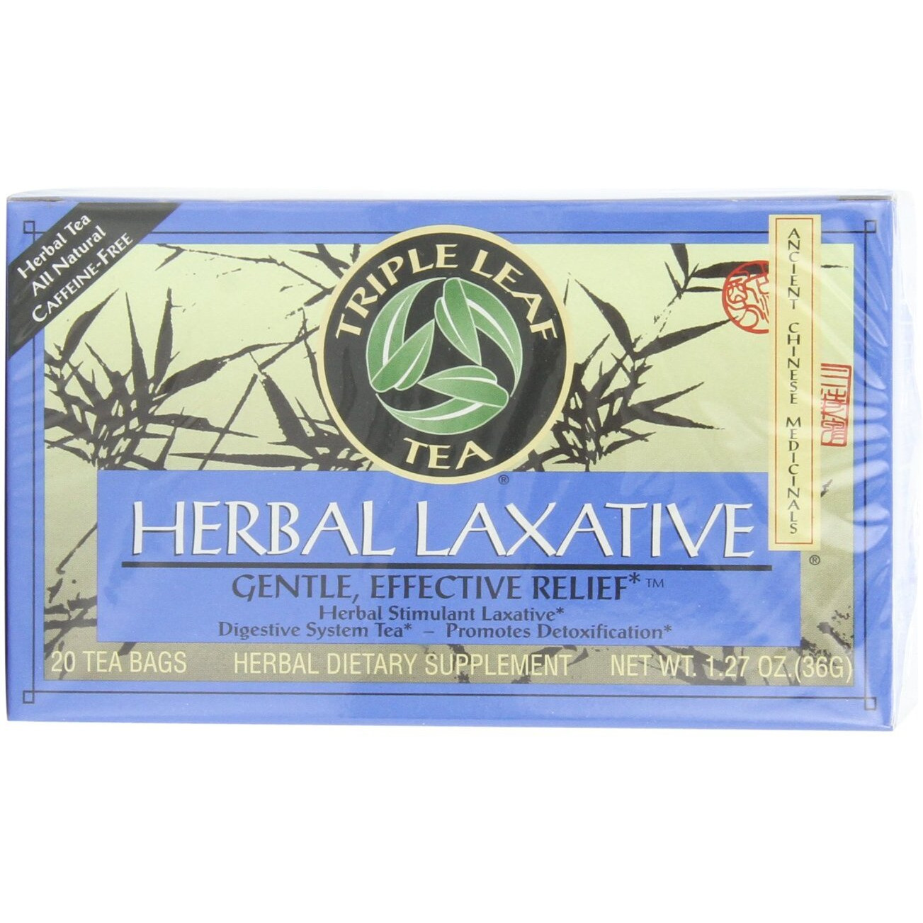 Triple Leaf Tea, Herbal Laxative, 20 Tea Bags (Pack Of 6)