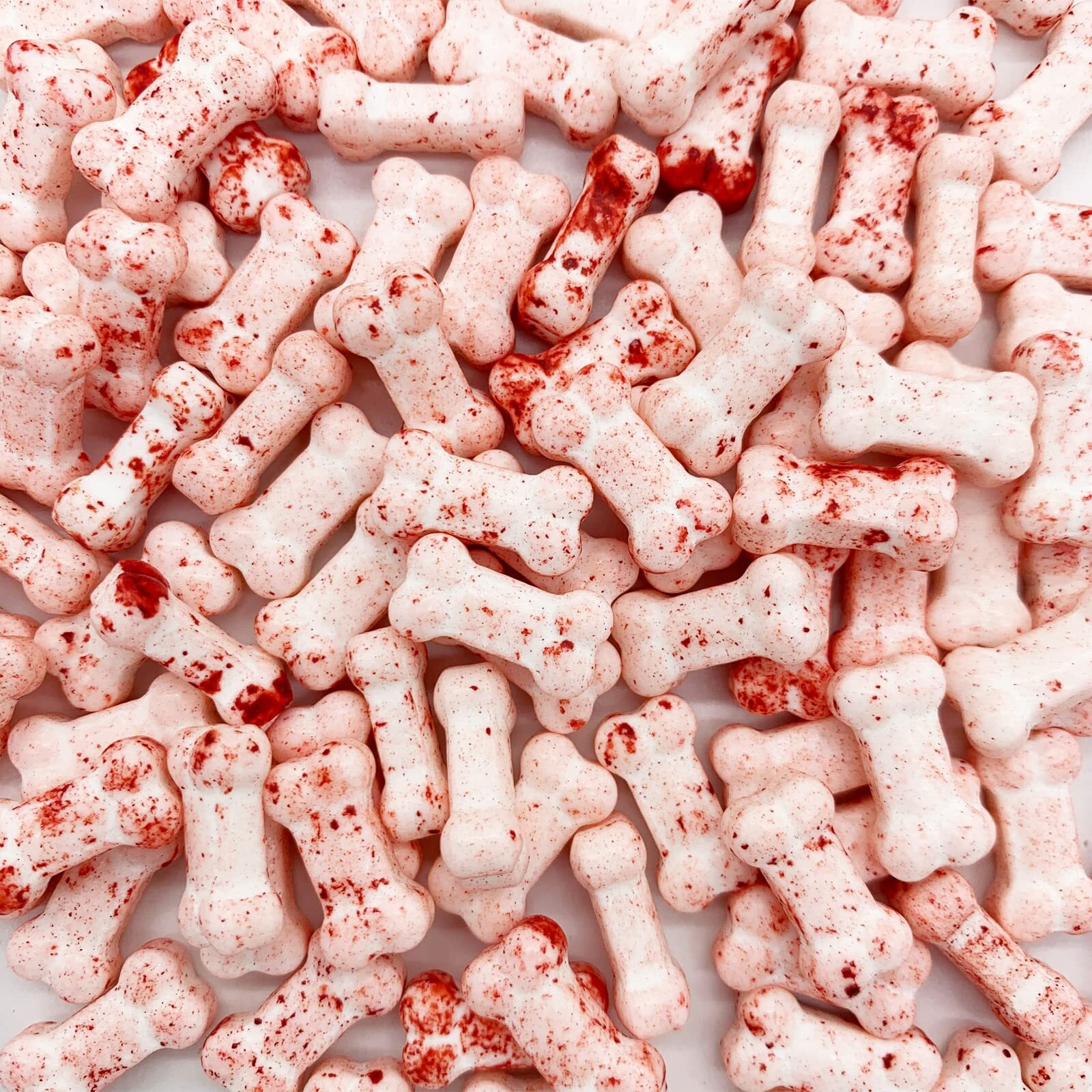 Bloody Dog Bones Candy-Spooky Halloween Themed Hard Candies Cake Cupcake Toppers Cookie Dessert Sprinkles Decorations 2.8Oz