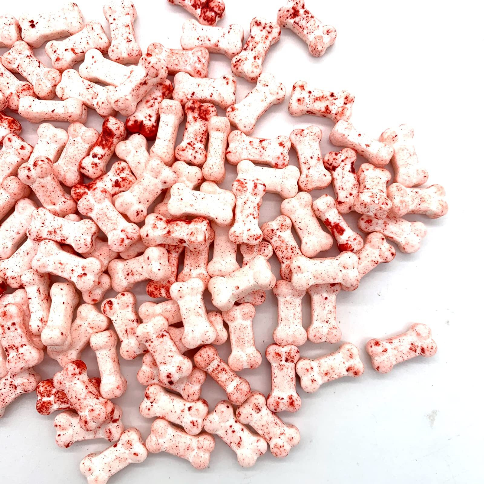 Bloody Dog Bones Candy-Spooky Halloween Themed Hard Candies Cake Cupcake Toppers Cookie Dessert Sprinkles Decorations 2.8Oz