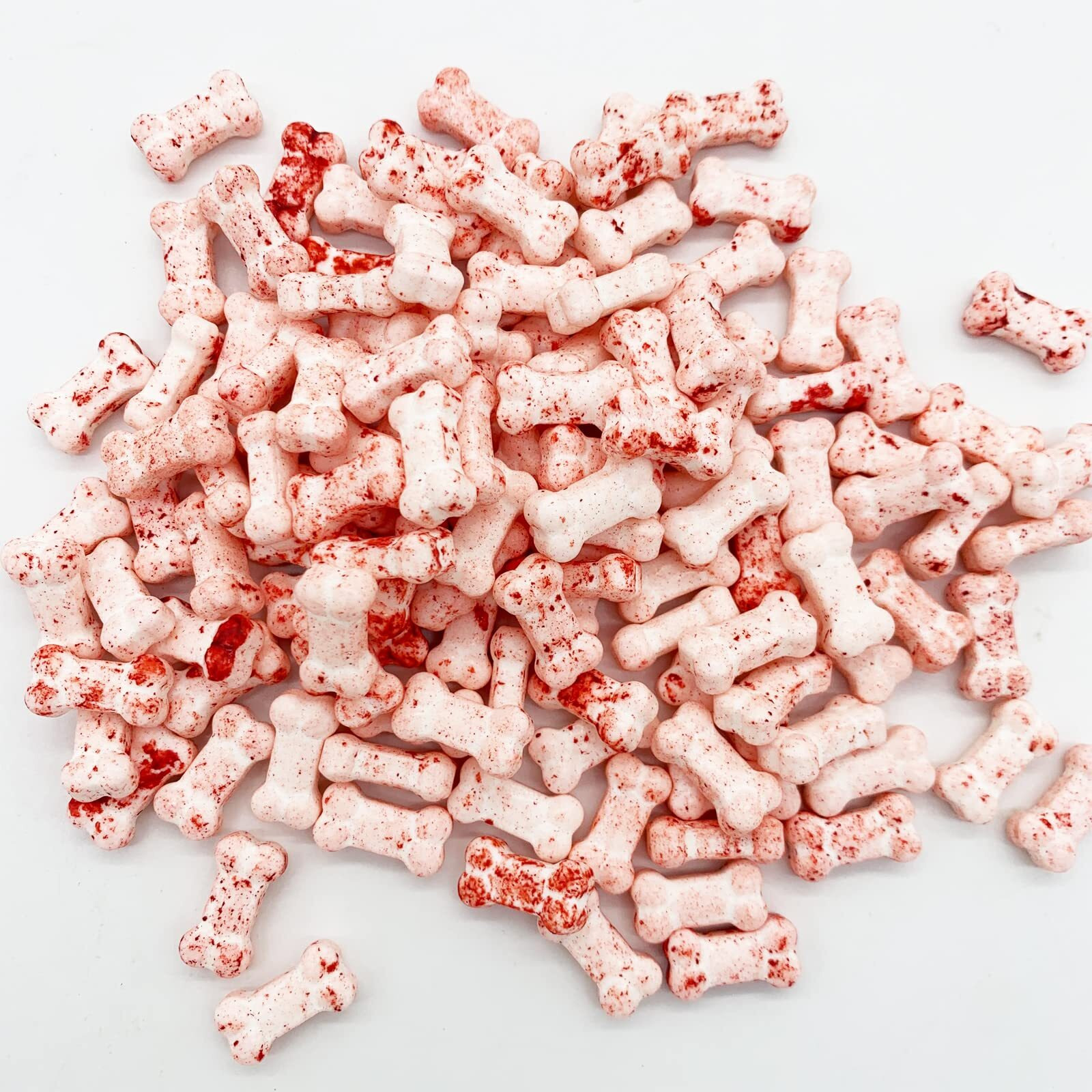 Bloody Dog Bones Candy-Spooky Halloween Themed Hard Candies Cake Cupcake Toppers Cookie Dessert Sprinkles Decorations 2.8Oz