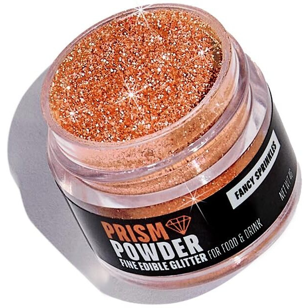 Fancy Sprinkles Halloween Season Premium Edible Glitter, 100% Edible Glitter For Sparkling Food & Drinks No Taste Or Texture (4G, Carnelian Orange)
