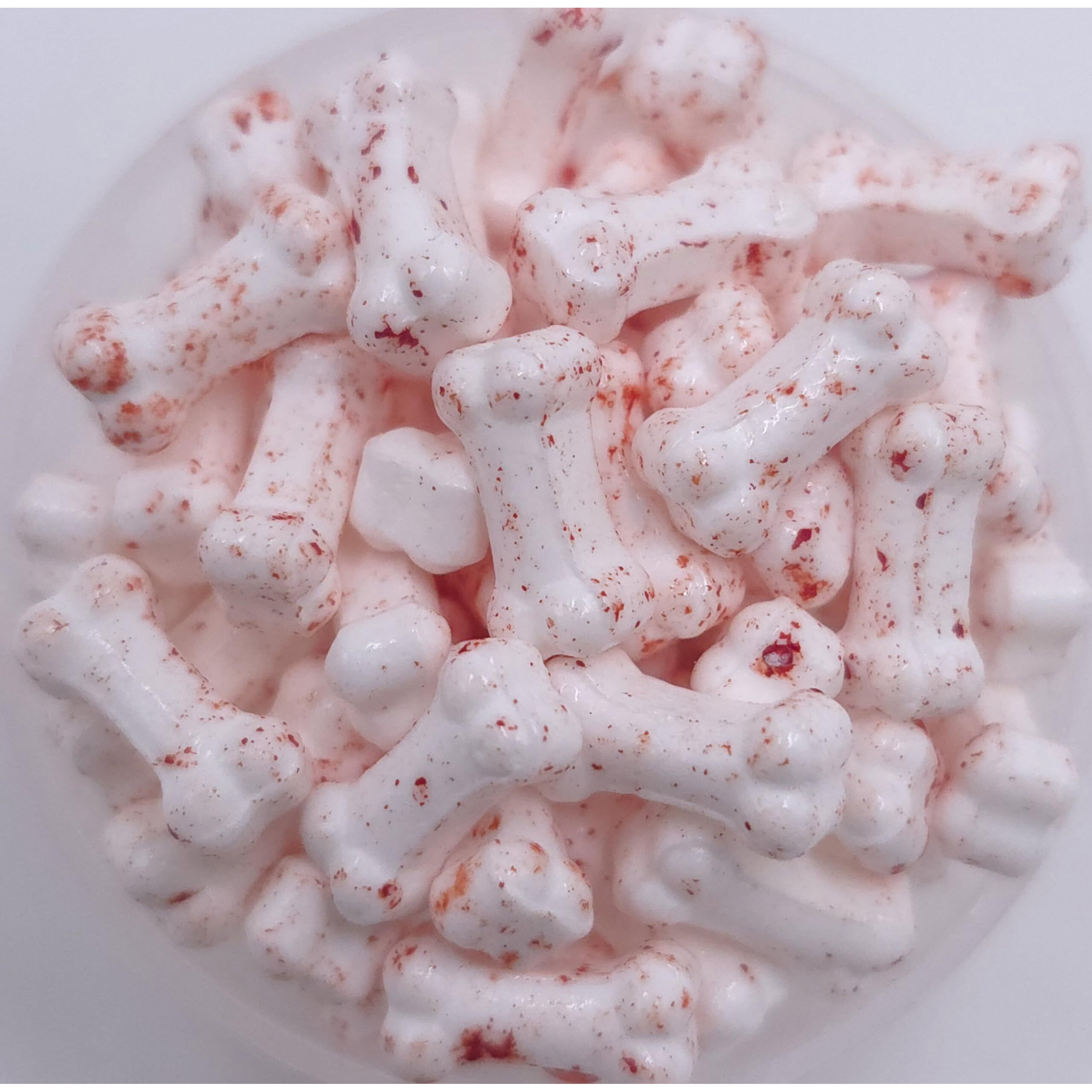 Ncs Mini Bloody Skeleton Or Animal Bones Edible Candy Toppers, 8 Ounces - Great For Cupcakes, Cookies, Cakes, Cake Pops, And Party Table
