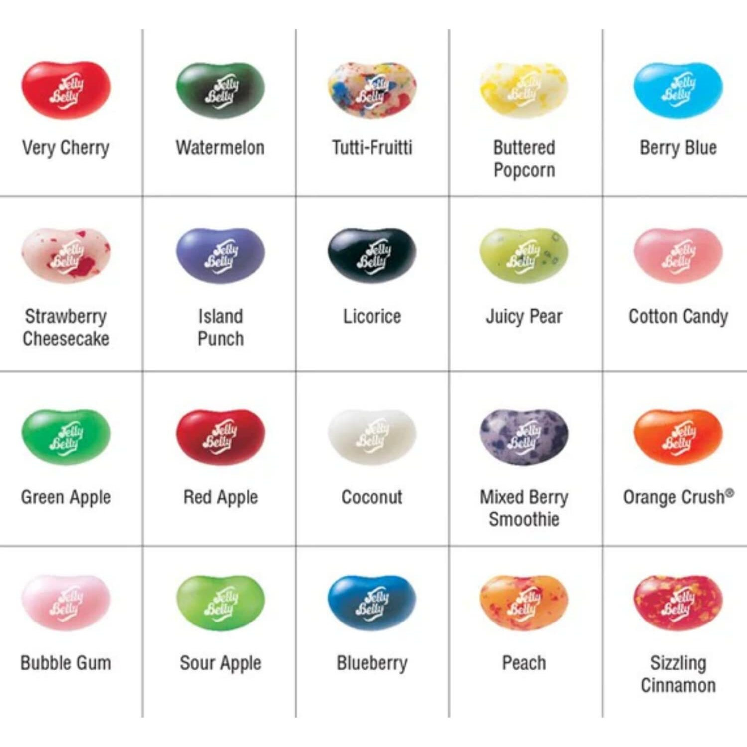 20 Mini Packs Of Assorted Flavor Jelly Beans, Individually Bagged For Halloween Or Birthday Party Favors, Bulk Chewy Candy, Pack Of 20