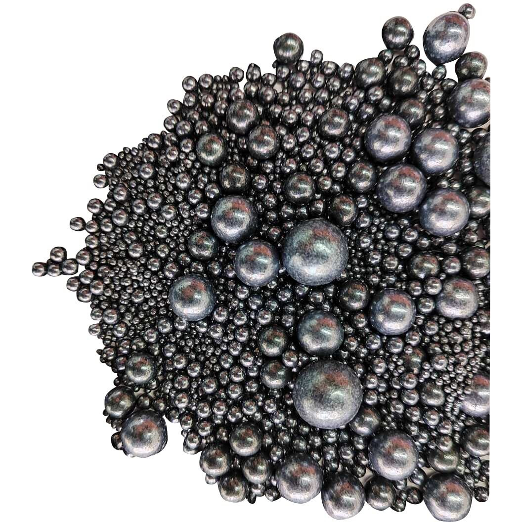 Edible Black Sugar Pearls Candy Sprinkles 120G/ 4.23Ounce Baking Cake Sprinkles Cupcake And Cake Topper Cookie Decorations Wedding Party Valentines Halloween Christmas Supplies