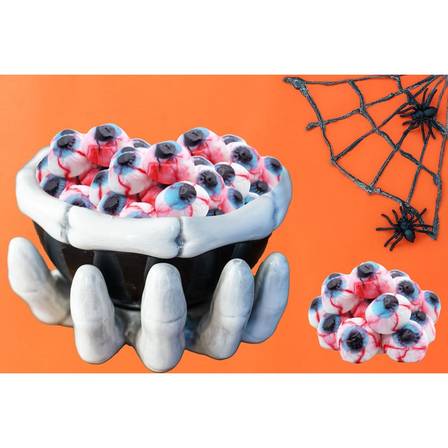 Fruidles Gummy Eyeballs Halloween Candy, Trick-Or-Treat Party Bag Fillers, Party Favor (1 Pound)