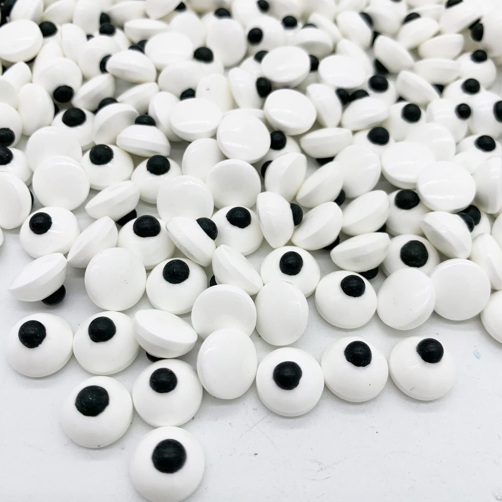 Halloween Small Candy Edible Eyeballs Big Eyes Sprinkle Cake Cupcake Toppers Dessert Cookie Decorations Party Supplies 2 Bottles 6.9Oz