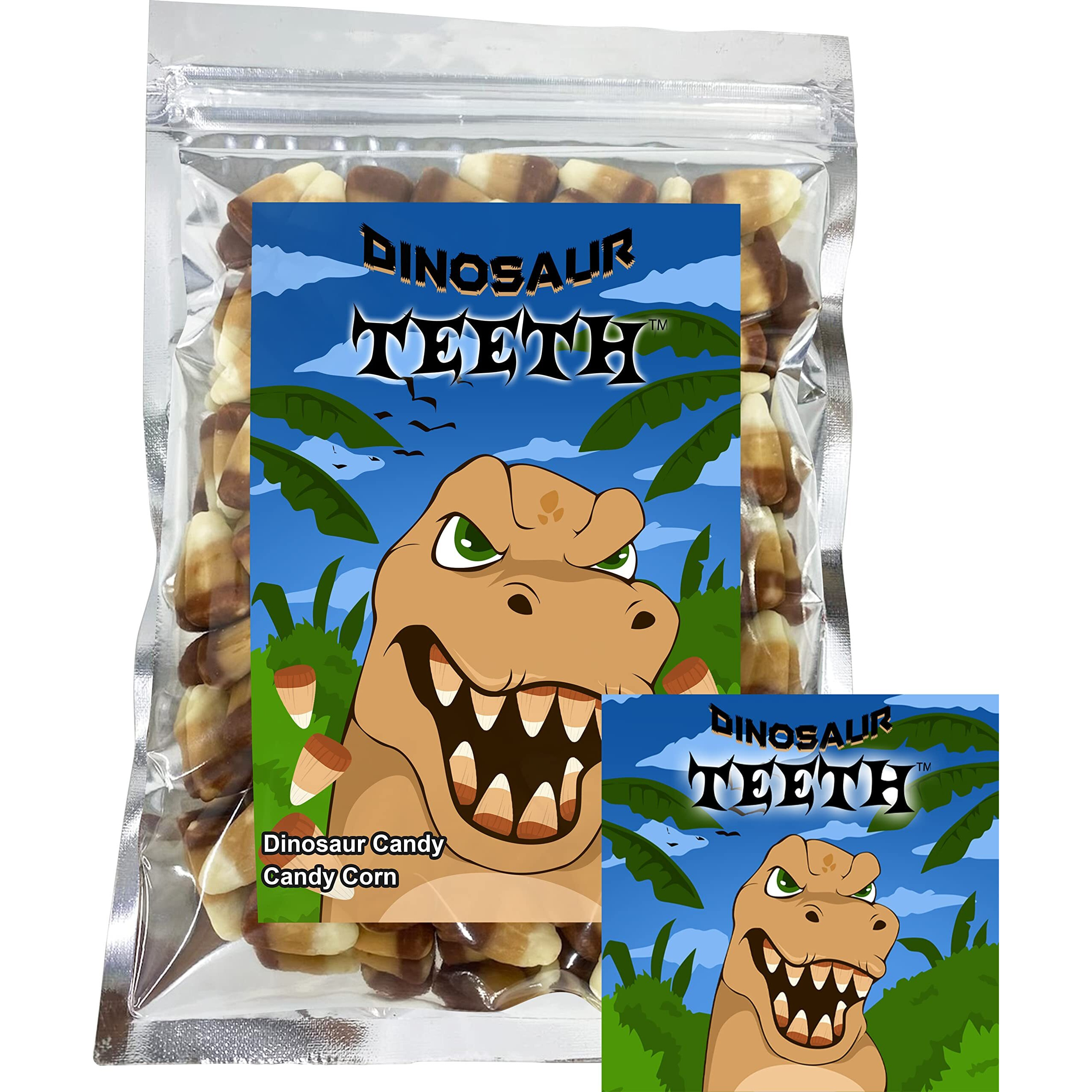 Dinosaur Teeth Smores Flavored Candy Corn Fun Unique Halloween Candy Gag Gift For Birthday Girls, Boys, Kids & Teens (7 Ounces)