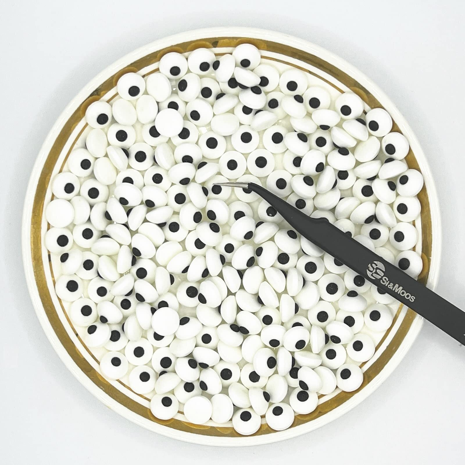 Small Edible Eyes For Decorating Candy Eyes Edible Eyes For Cupcakes Small Eyeball Sprinkles Edible Googly Eyes Kosher Halloween Eyes Sprinkles 2.75 Oz With Tweezers