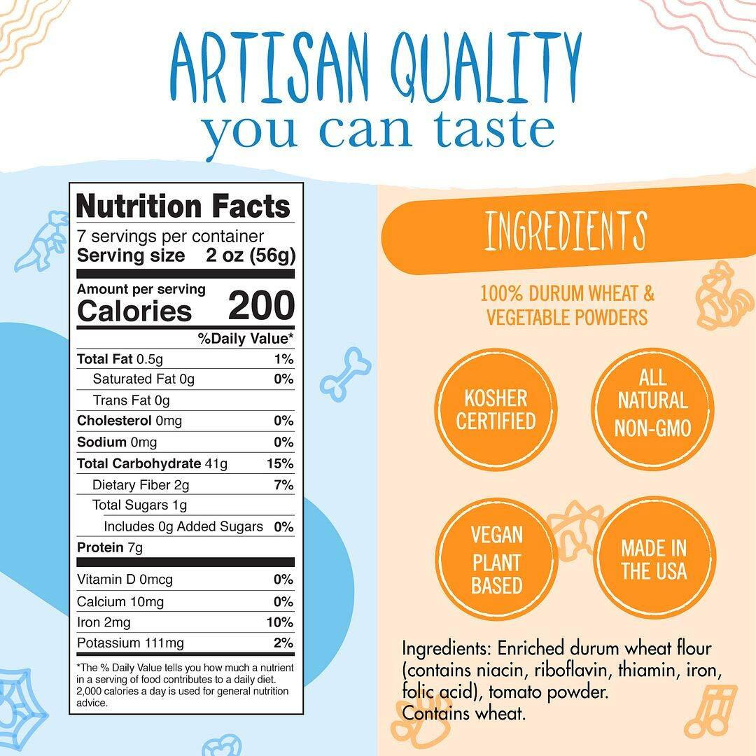 Pastabilities Halloween Pasta, Fun Shaped Pumpkin Spider And Ghost Noodles For Kids And Holidays, Non-Gmo Natural Wheat Pasta 14 Oz (4 Pack)