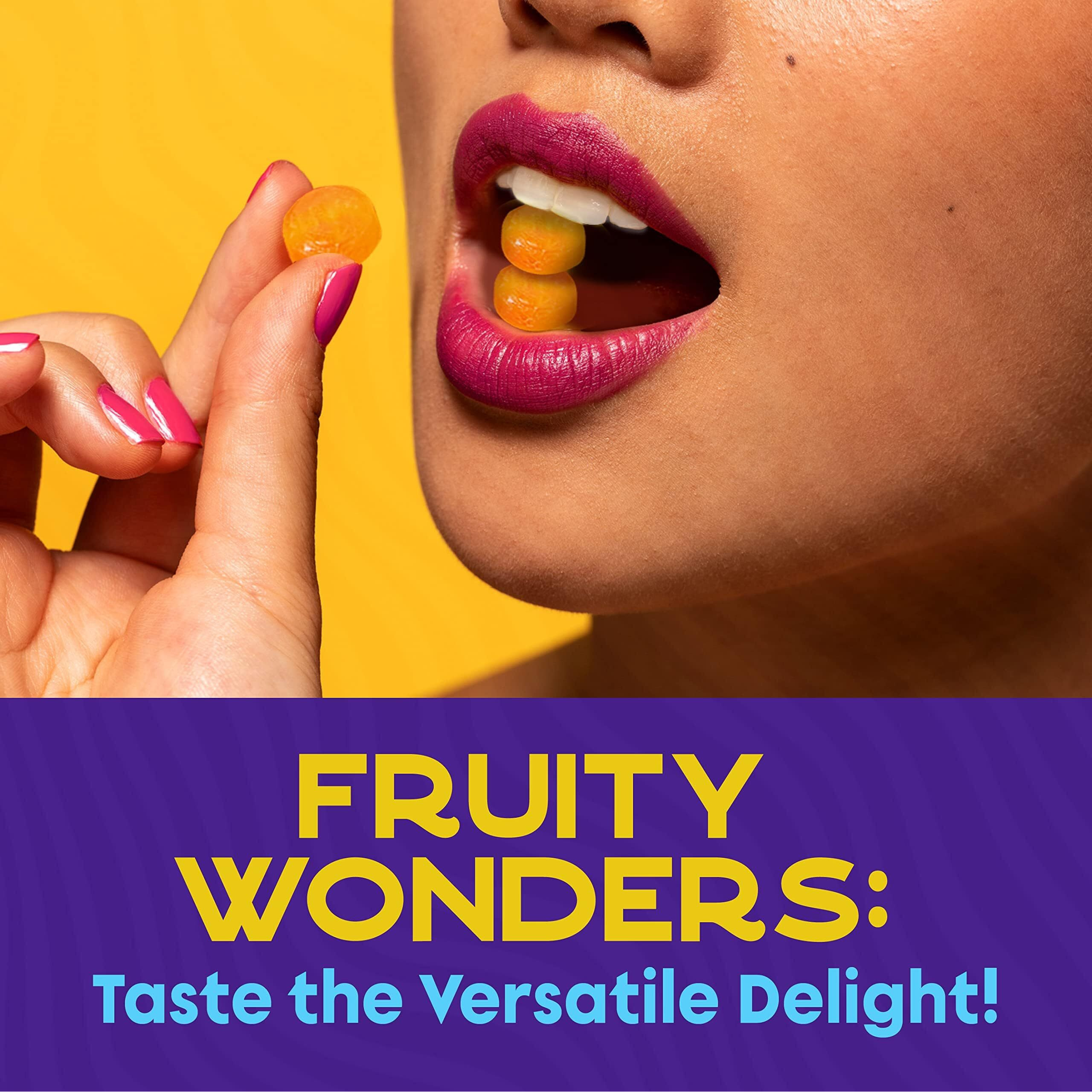 Colombina Delicate Fruit Drops, 4 Assorted Fruit Candy Flavors, Individually Wrapped, Ideal For Easter, Halloween, And Christmas, 2.2Lbs (Pack Of 4)