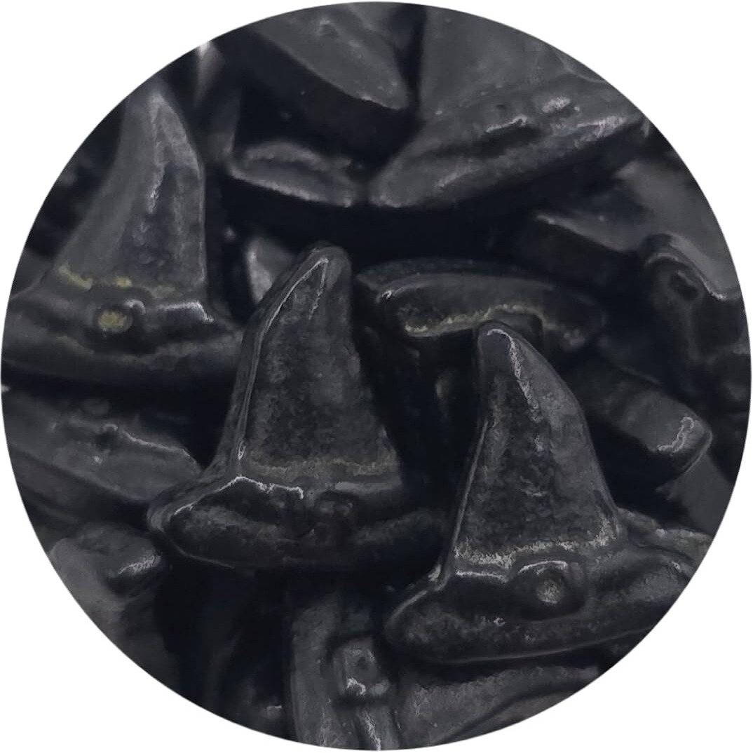 Ncs Black Witch Hats Edible Candy Toppers, 8 Ounces - Great For Cupcakes, Cookies, Cakes, Cake Pops, And Party Table
