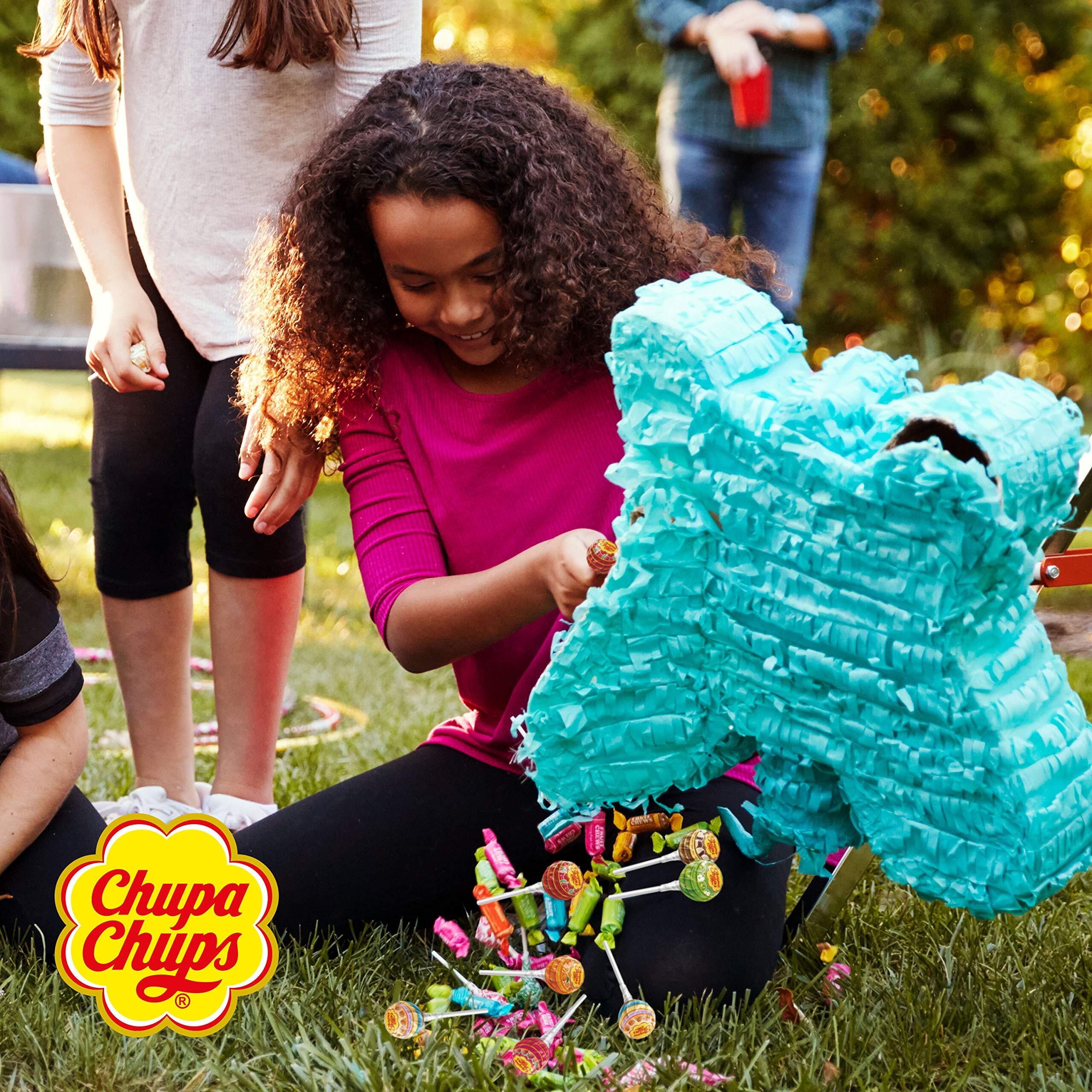 Chupa Chups Best Of Lollipop Assortment, 5 Flavors, Individually Wrapped Candy For Kids, 25.3 Oz Drum (60 Suckers)