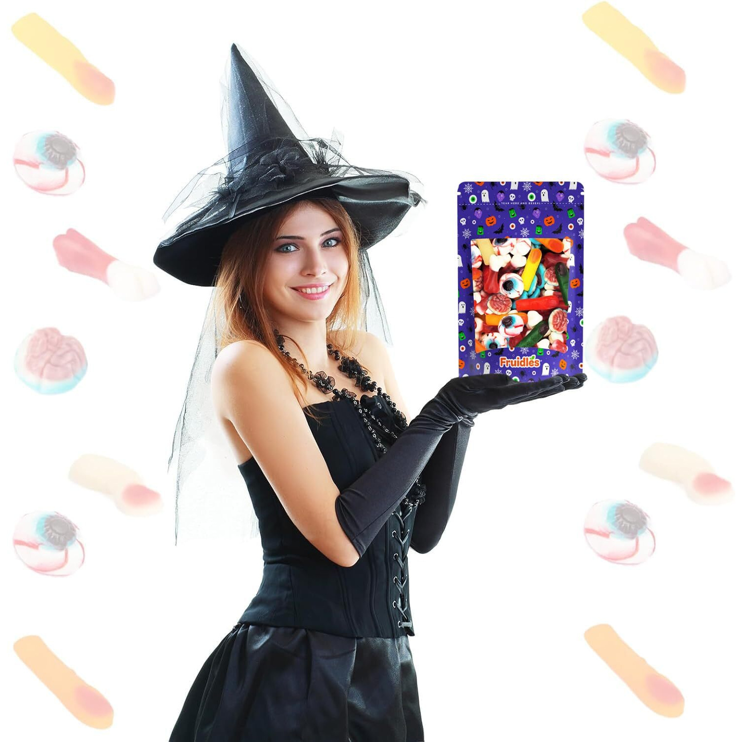 Fruidles Halloween Missing Body Parts Gummies, Fun And Festive Holiday Snacking (2 Pound Bag)