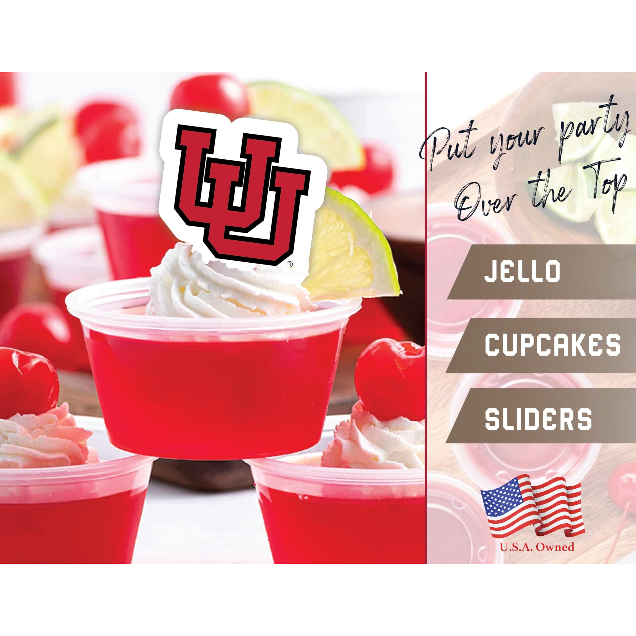 University Of Utah Utes Cupcake Toppers (24 Pcs) University Of Utah Party Supplies For Football Tailgating, Birthday Party, Utah Graduation Decorations (Utah Utes)