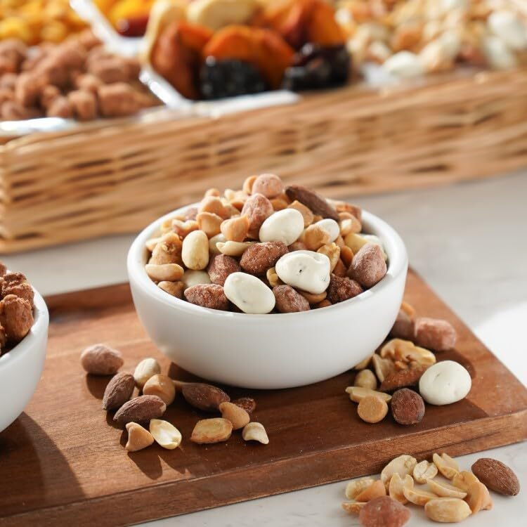 Broadway Basketeers Birthday Fruit And Nuts Gift Basket - Gourmet Healthy Gifts For Men Woman Corporate