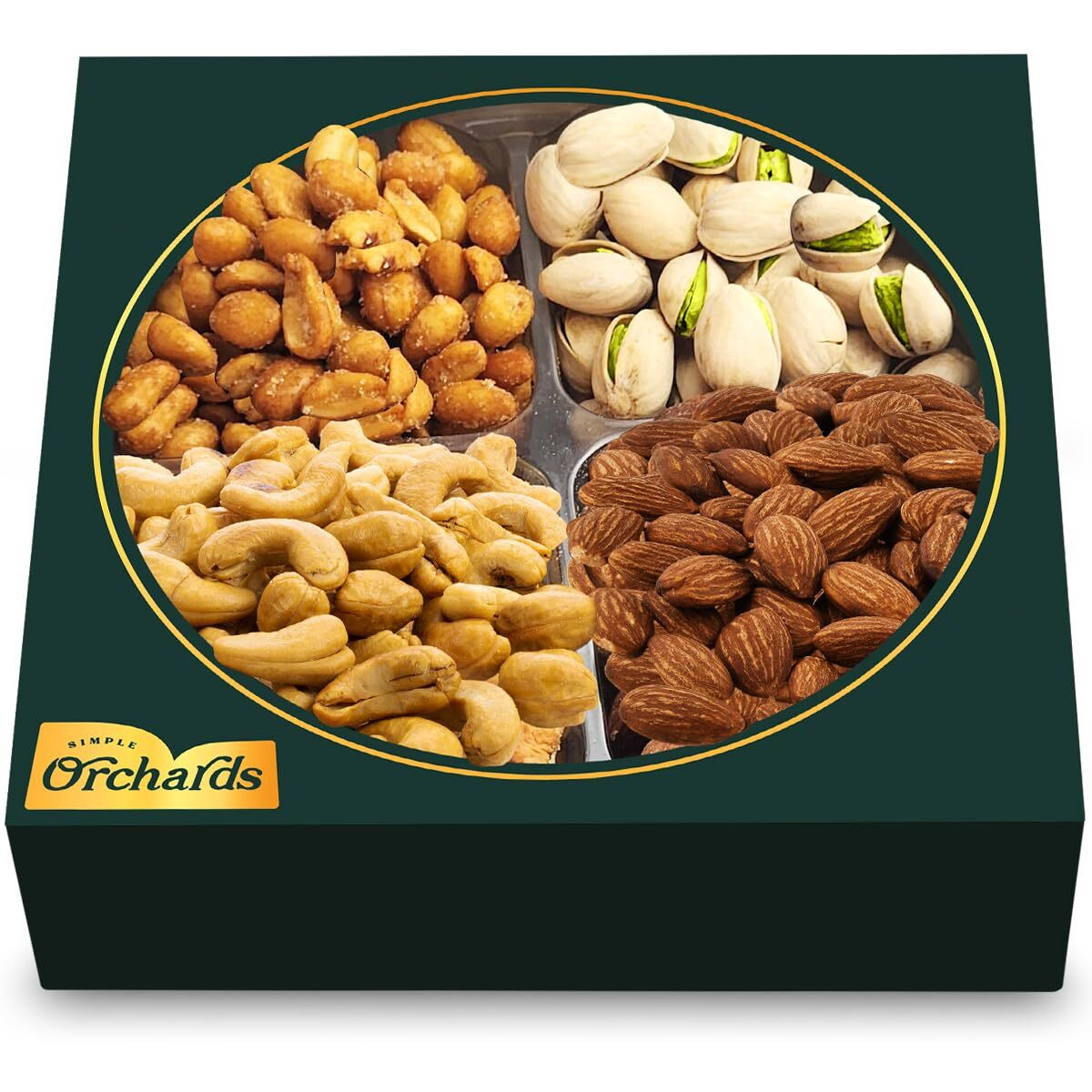 Nuts Gift Basket - Gift Basket Of Cravings Gourmet Nuts Collection, Healthy Kosher Snacks, Premium Mixed Nuts Gift Box Bouquet Platter Perfect Birthday Care Package..