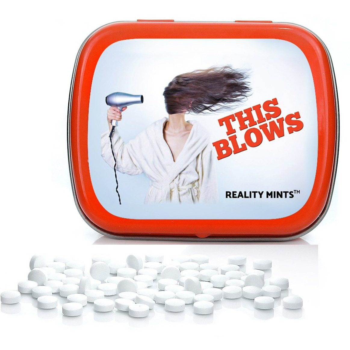This Blows Mints - Fun Gift For Friends Funny Gifts For Coworkers Weird Stocking Stuffers For Adults Teens Wintergreen Breath Mints Weird Office Gift Easter Basket For Teens And Adults Reality Mints