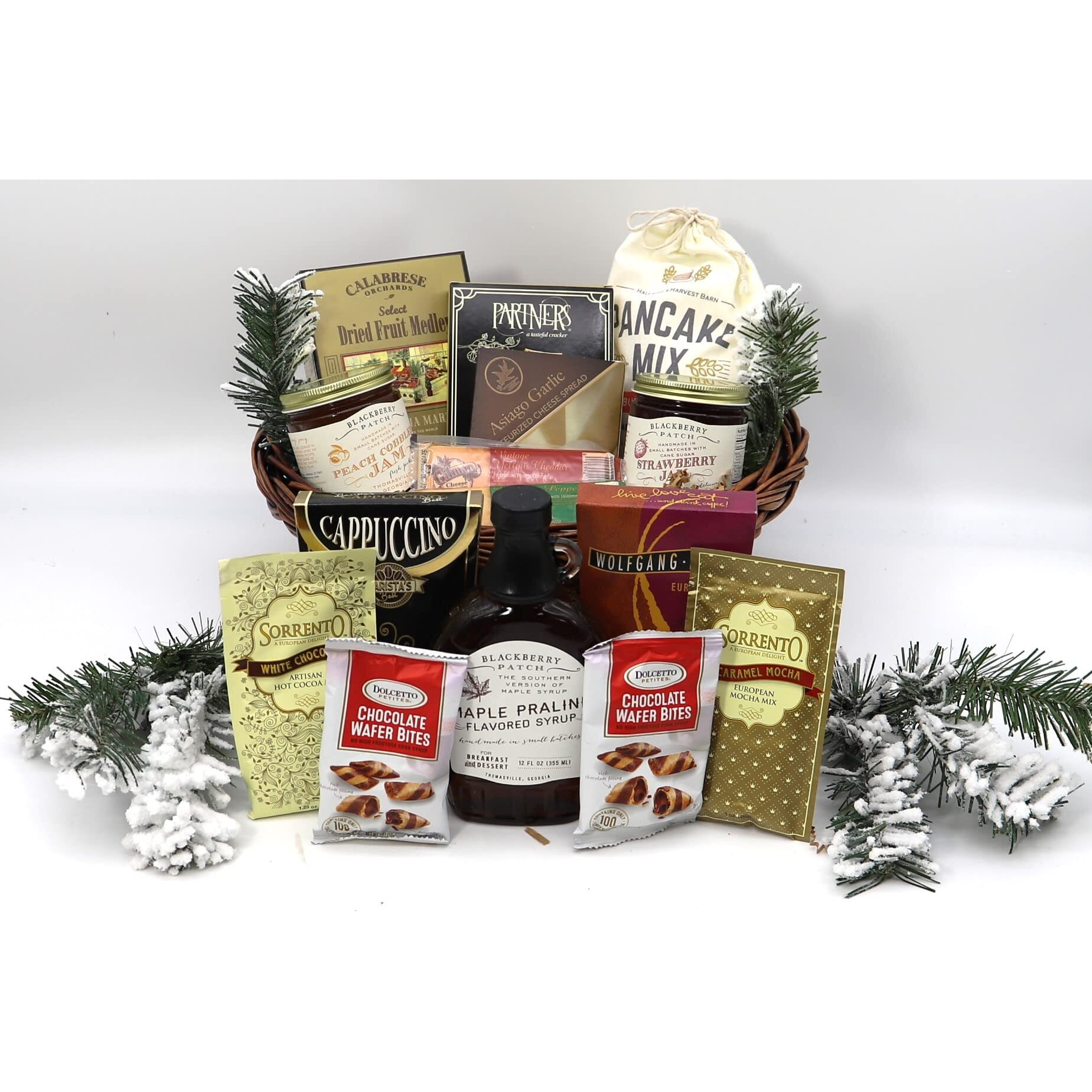 Gift Basket Village - Country Christmas Breakfast Basket - A Christmas Morning Breakfast Kit Friends Or Family (Medium), 9 Pound