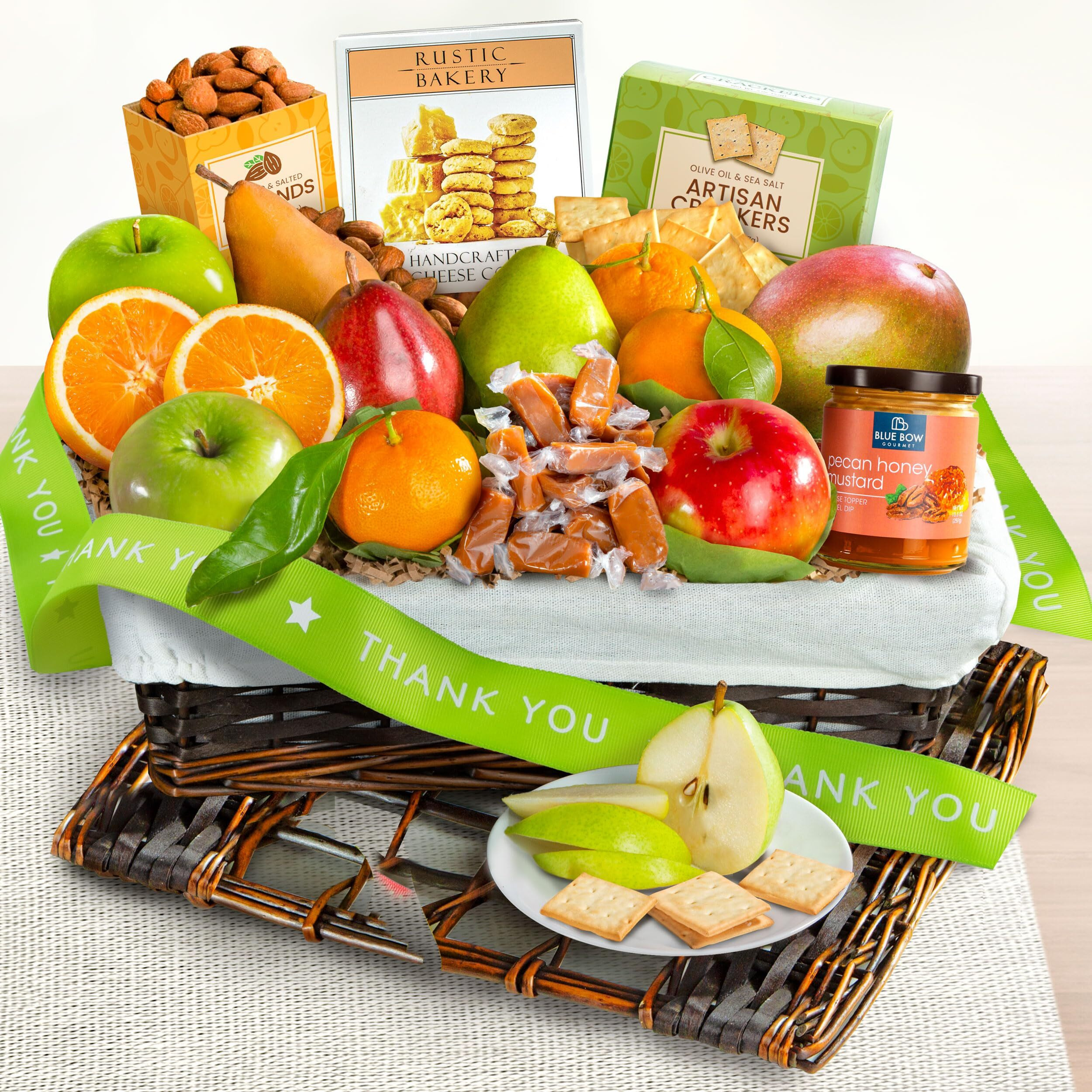 A Gift Inside Thank You Classic Deluxe Fruit Basket