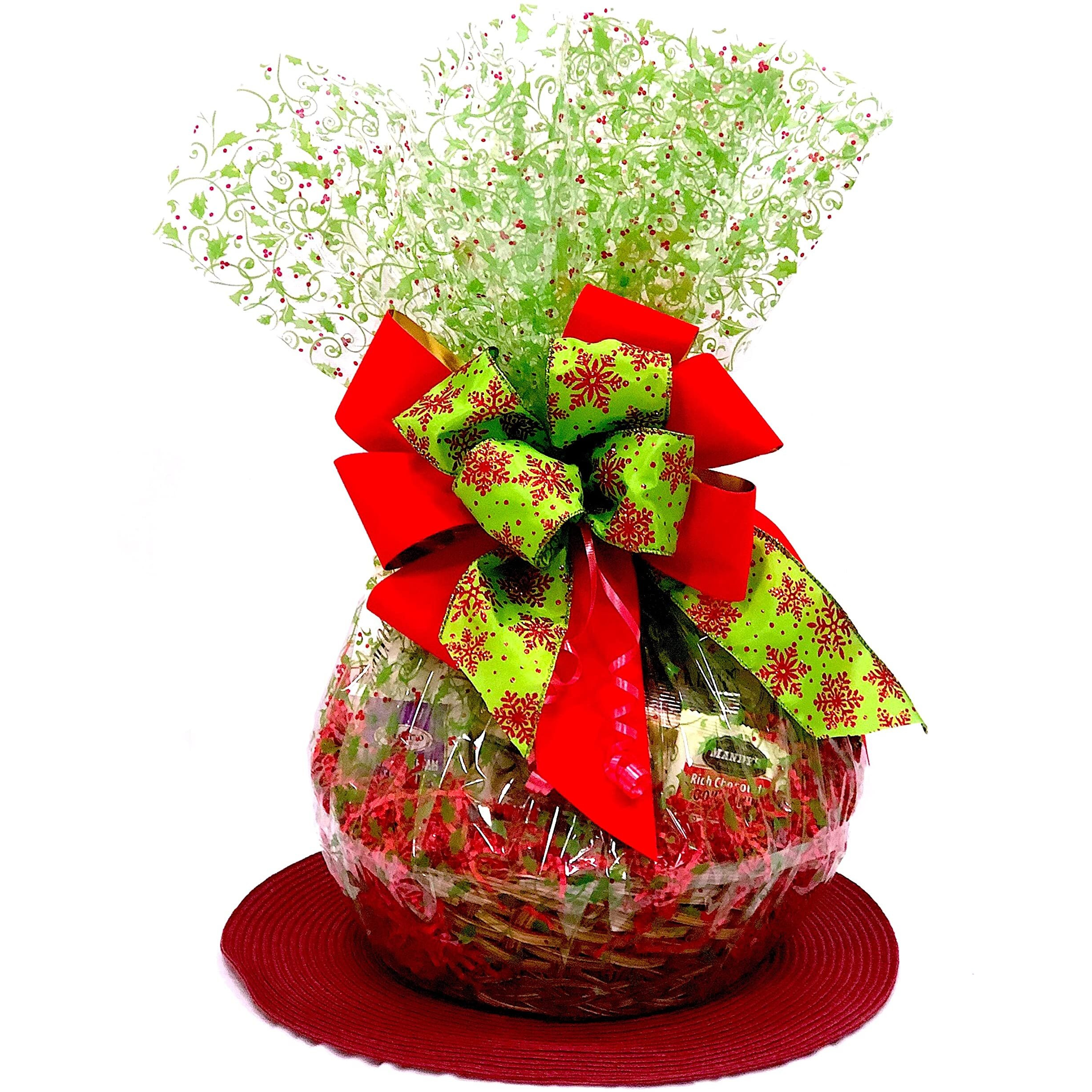 Hand-Crafted 33 Piece Customizable Chocolate Gift Basket Of Gourmet Chocolates, Cookies, And Crunches. Tasty Treats Selected For Businesses, Clients, Employees, Birthdays, Thank You And More