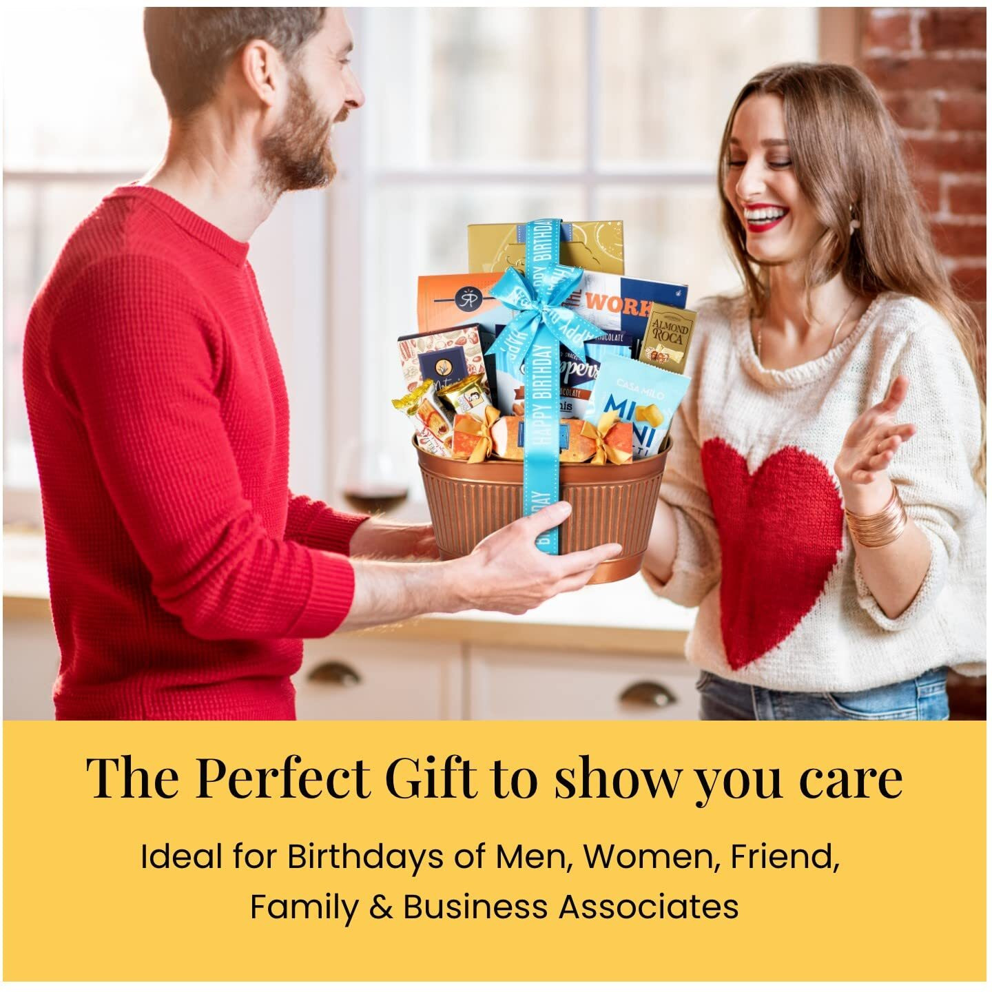 Broadway Basketeers Happy Birthday Gift Basket Of Gourmet Sweets & Snacks Share The Joy With Jam Packed Birthday Gift Basket Perfect For Mom, Dad, Family Friends, And Business Associates