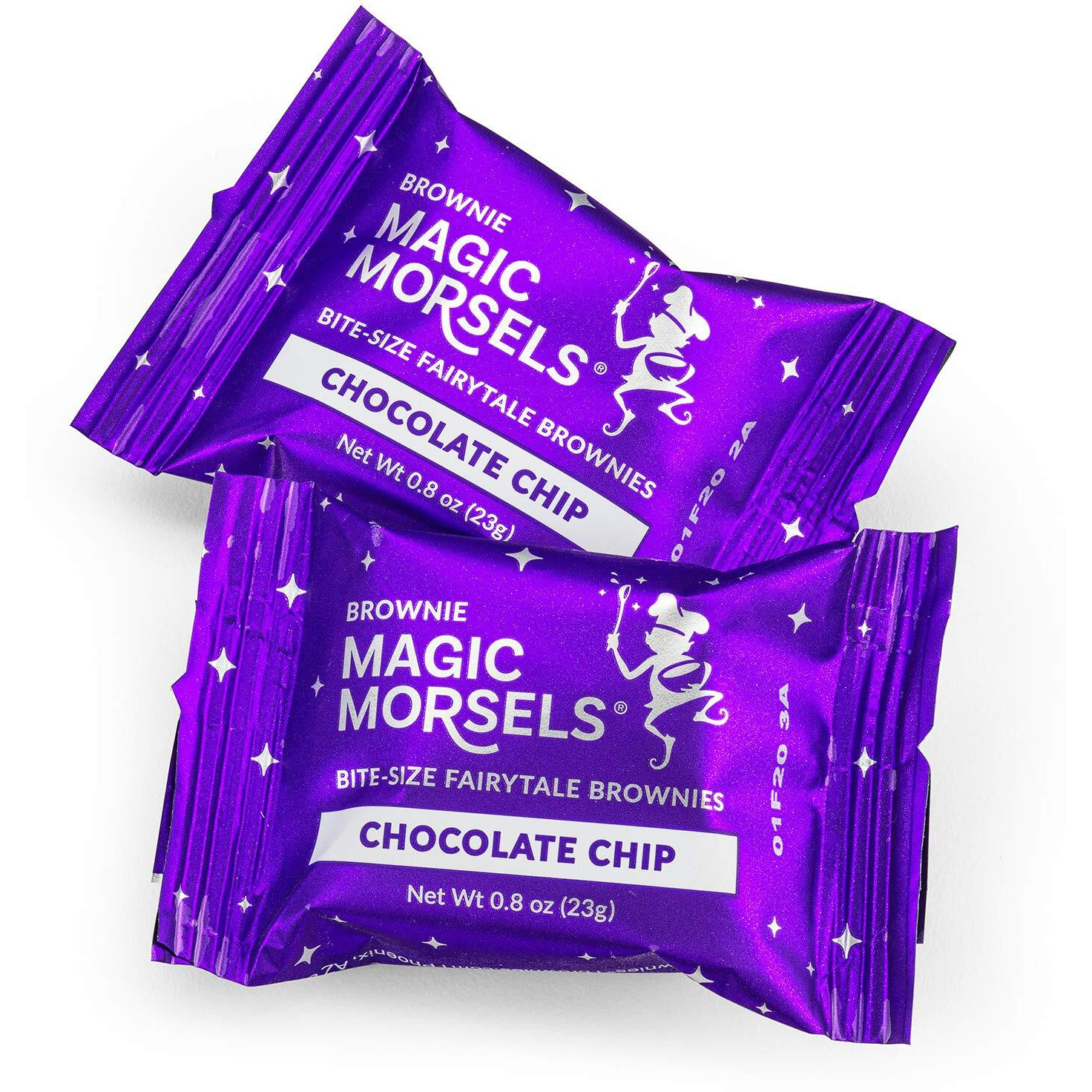 Fairytale Brownies Magic Morsel 24 Individually Wrapped Gourmet Chocolate Food Gift Basket - 1.5 Inch X 1.5 Inch Bite-Size Brownies - 24 Pieces - Item Cf424