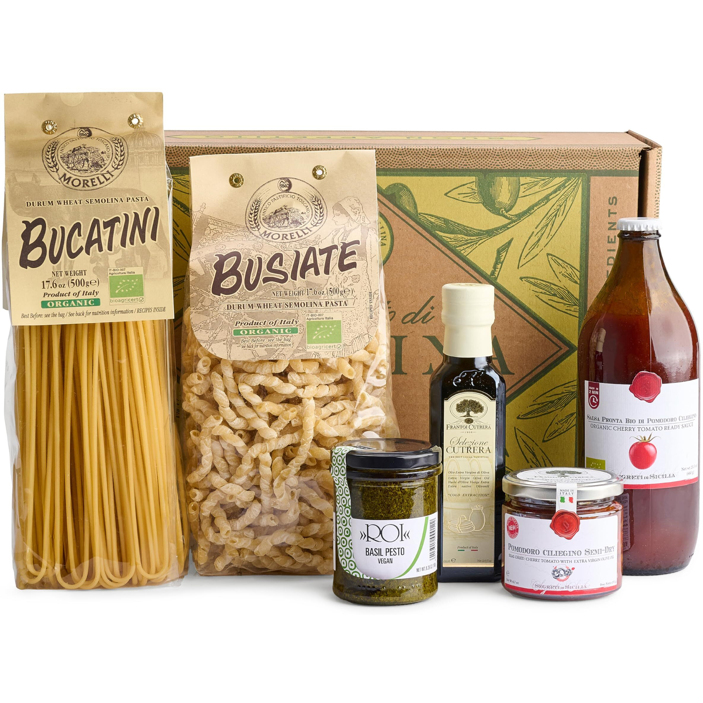 Bellina Italian Gift Basket - La Cucina Italiana Deluxe Food Gift Basket - A Vegan Friendly Pasta Gift Basket For The Foodie In Your Life -All Natural, Gourmet Gift Basket For Anniversary, Holiday Or Celebration