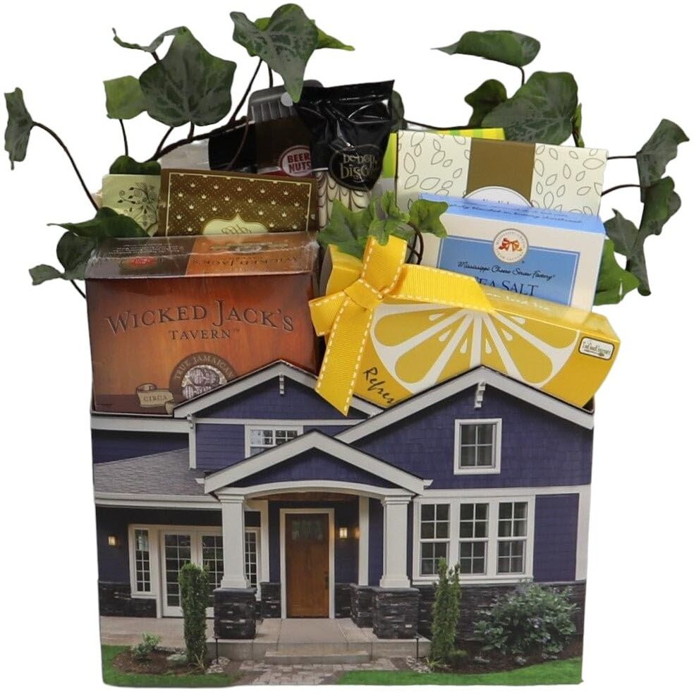 Gift Basket Village - Housewarming Or Moving Day Gourmet Gift Basket Assorted Snacks, Drinks, And Treats, Perfect Welcome Home Gift, Handcrafted In The Usa
