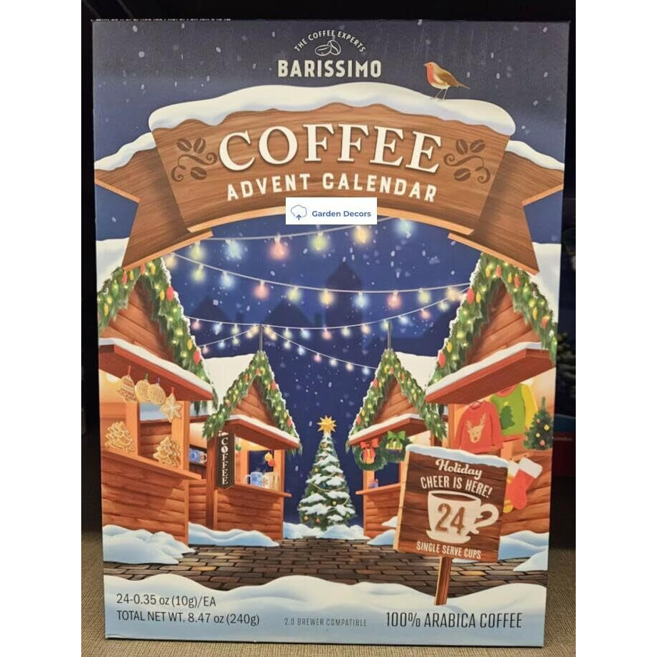 Barissimo Coffee Limit Edition Advent Calendar Unique 24 Cups 8.47Oz 240G
