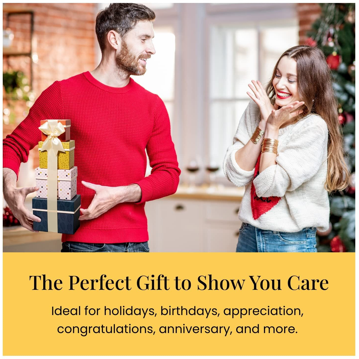 Broadway Basketeers Gourmet Gift Basket For Families, College, Chocolate Food Delivery For Birthdays, Appreciation, Thank You, Get Well Soon, Sympathy, Care Package