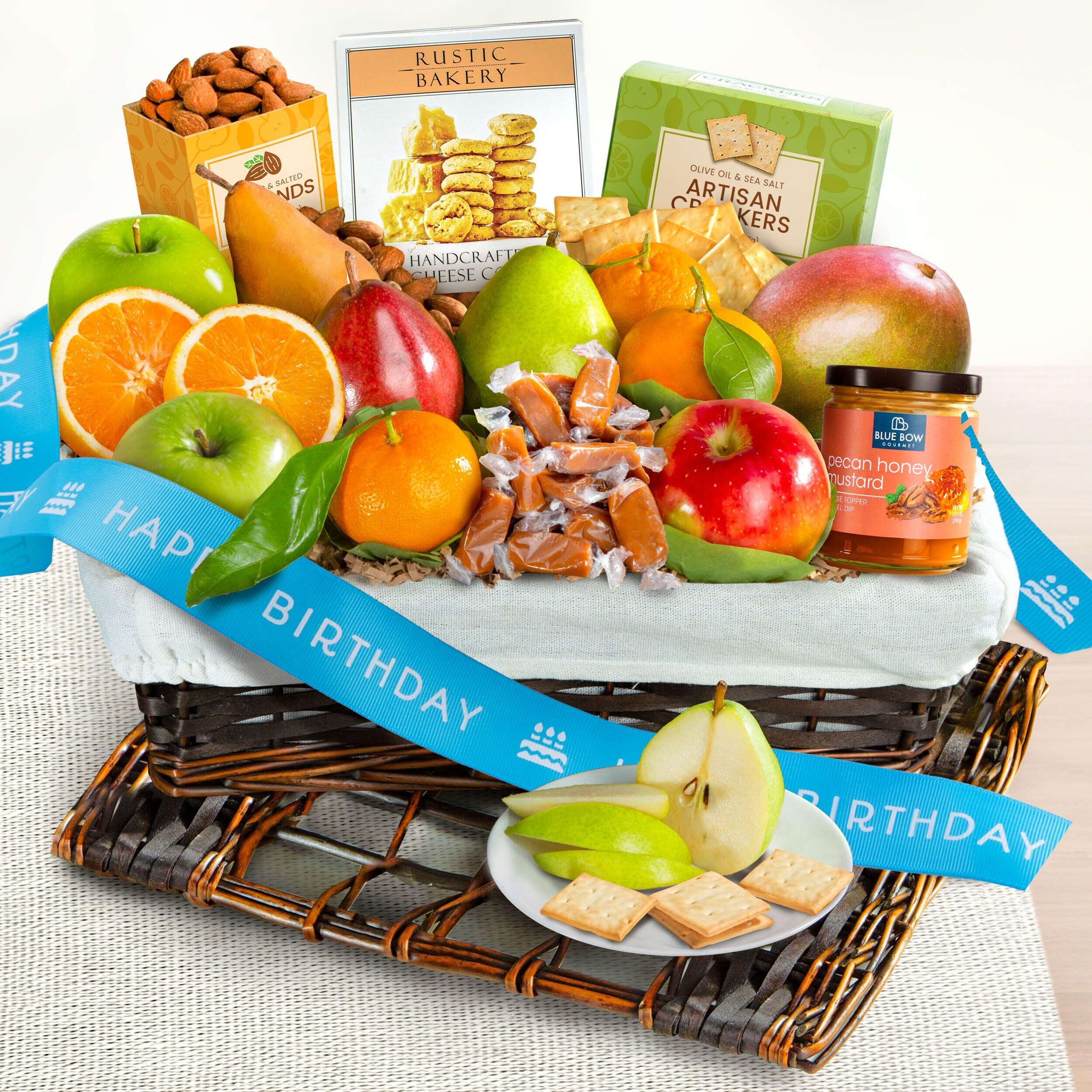 A Gift Inside Happy Birthday Classic Deluxe Fruit Basket