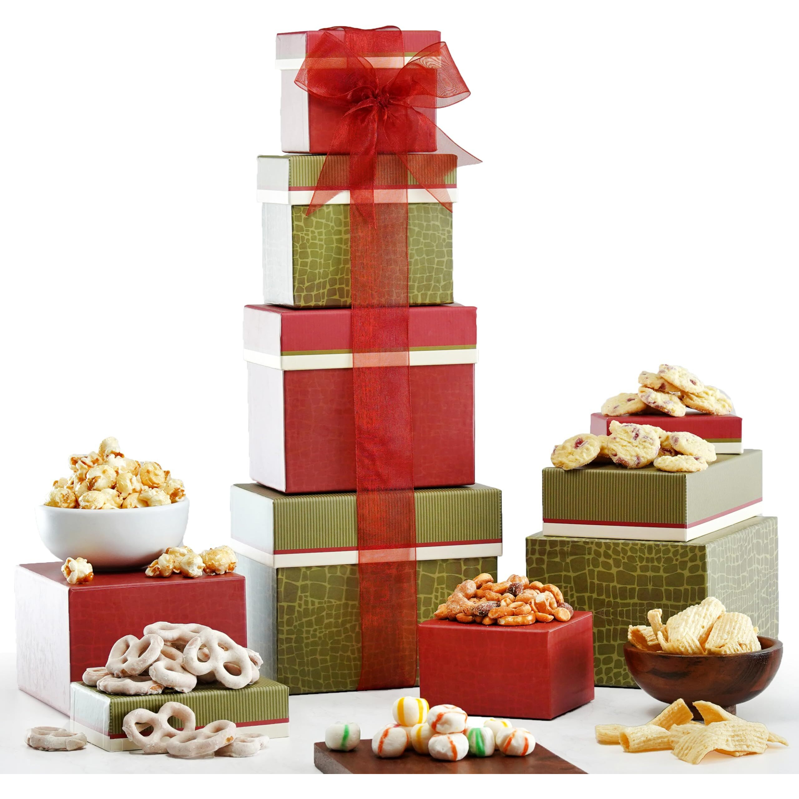 Gourmet Food Fathers Day Gift Basket Tower Snack Gifts For Women, Men, Families, College - Appreciation, Thank You, Congratulations, Corporate, Get Well Soon Care Package