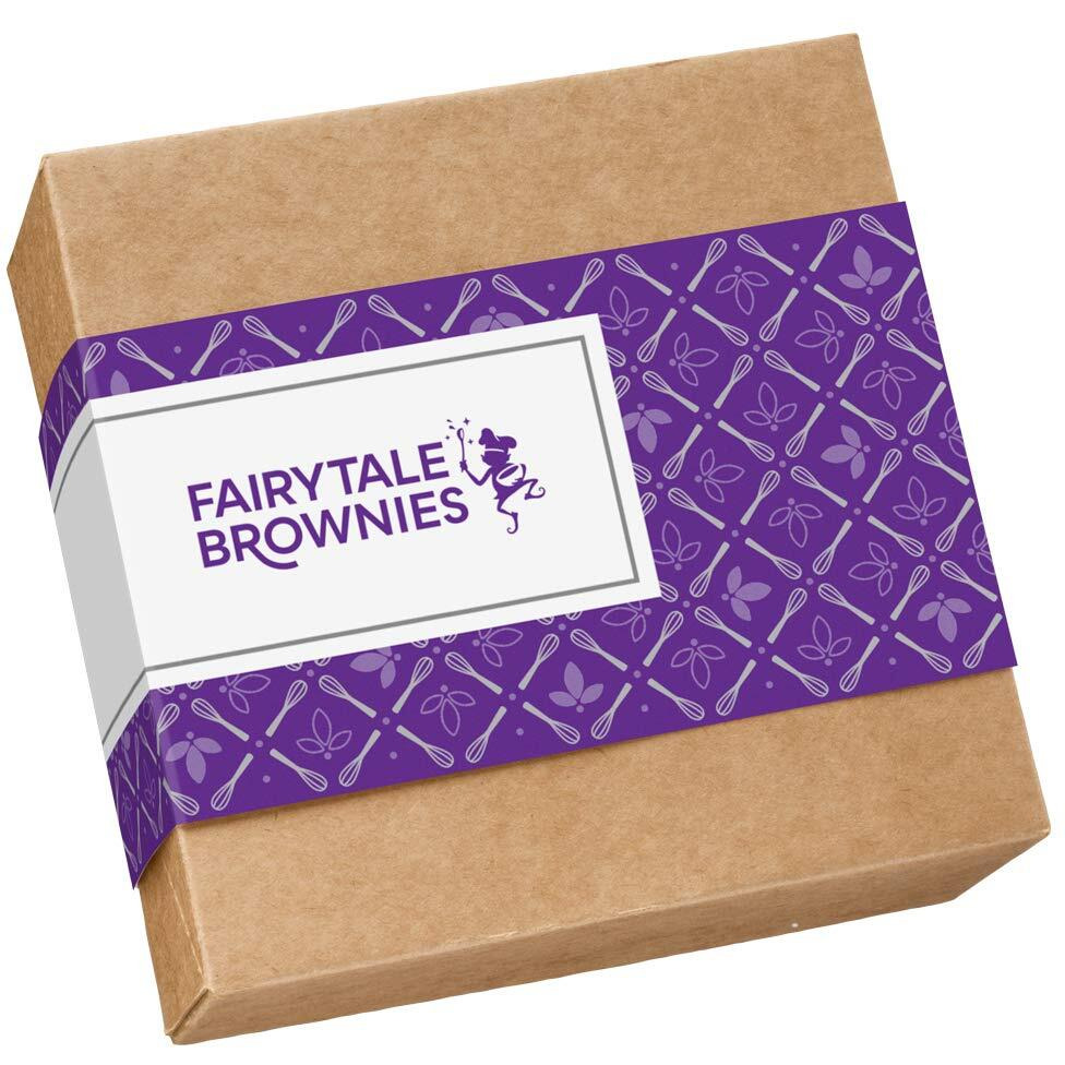 Fairytale Brownies Sugar-Free Magic Morsel 24 Individually Wrapped Gourmet Chocolate Food Gift Basket - 1.5 Inch X 1.5 Inch Bite-Size Brownies - 24 Pieces - Item Cf524