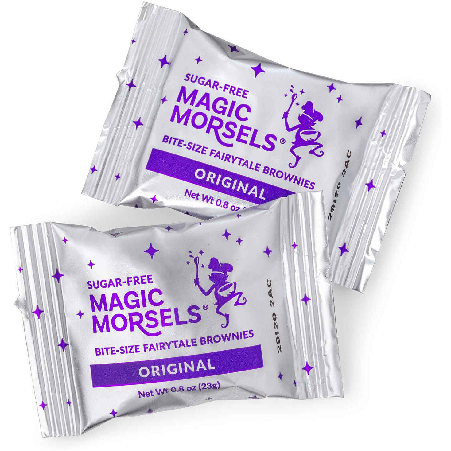 Fairytale Brownies Sugar-Free Magic Morsel 24 Individually Wrapped Gourmet Chocolate Food Gift Basket - 1.5 Inch X 1.5 Inch Bite-Size Brownies - 24 Pieces - Item Cf524