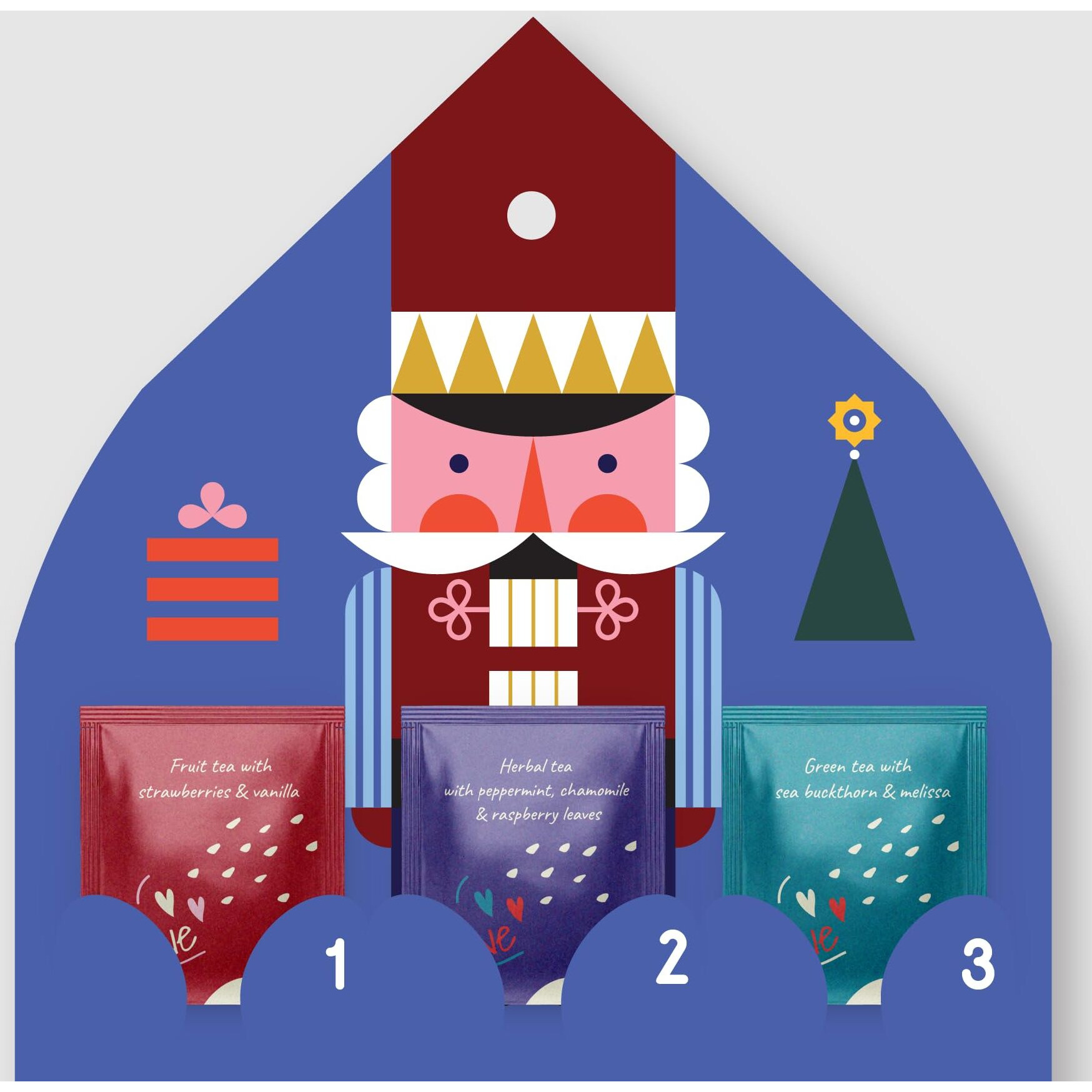 Tea Advent Calendar 2024 Nutcracker By Acorus- 6 Christmasy Flavors - 24 Tea Bags For The Christmas Countdown - Gift Idea For Christmas - Limited Edition