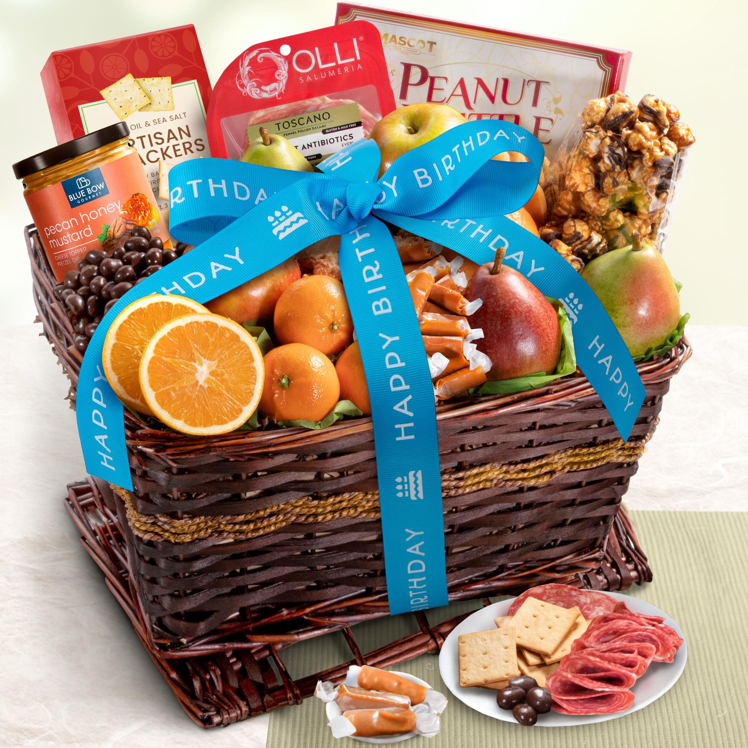 A Gift Inside Happy Birthday Sweet & Savory Farmstead Gift Basket