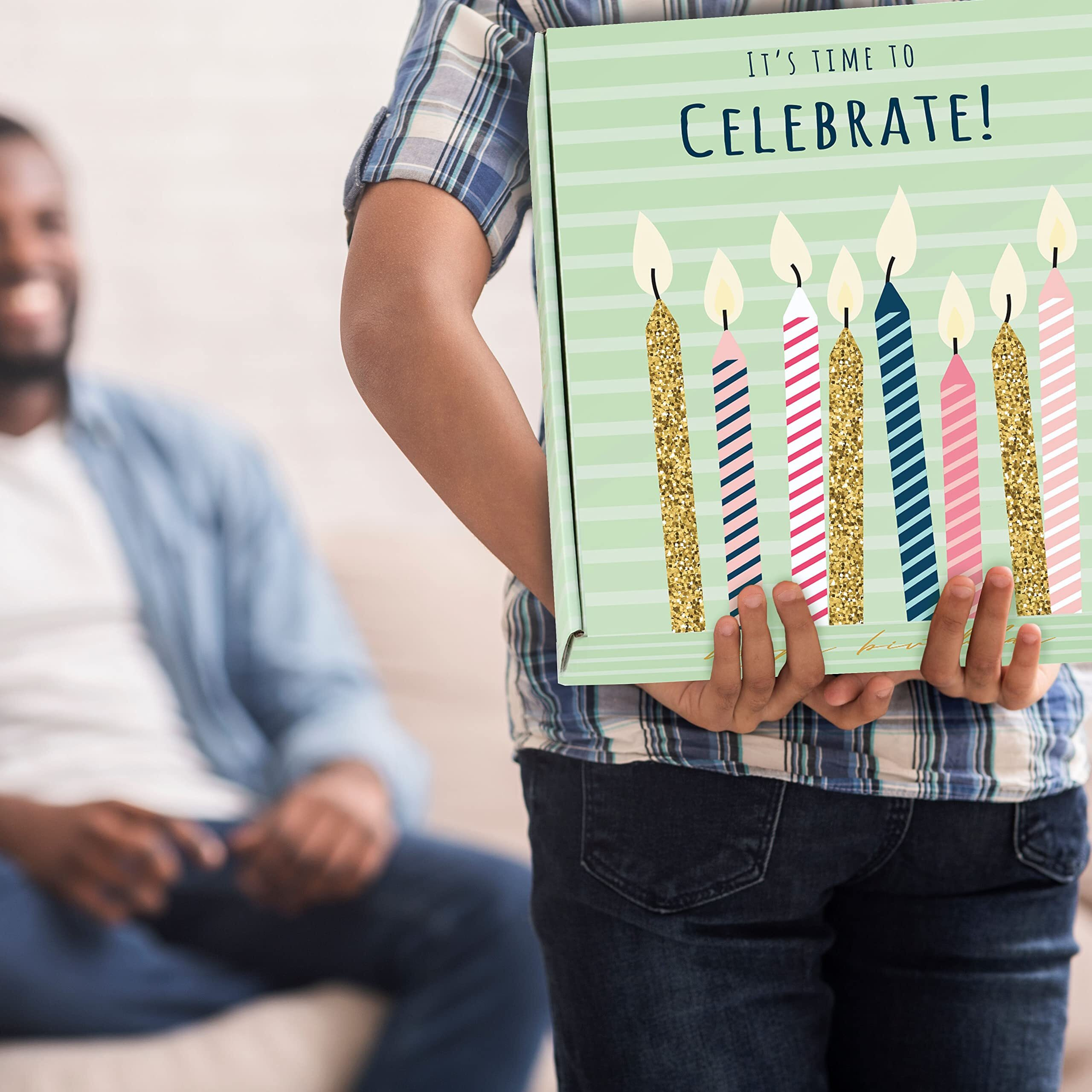 Broadway Basketeers Birthday Gift Basket With Snacks, Candy, & Cookies, Gourmet Food Gifts, Kosher, For Men, Women, Kids & Adults